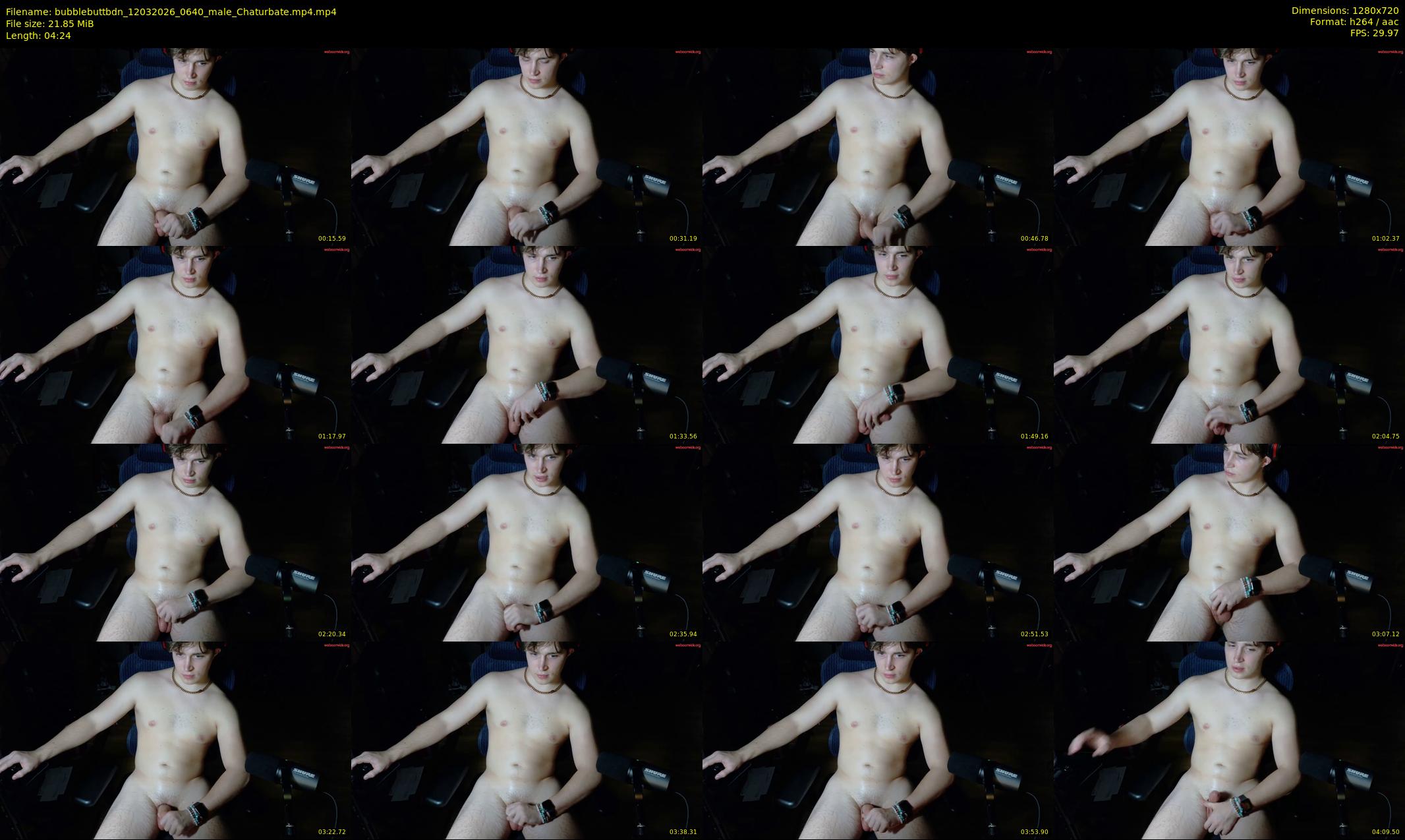 bubblebuttbdn — 5 minute Chaturbate male cam show recording, 720p, Mar 12, 2026