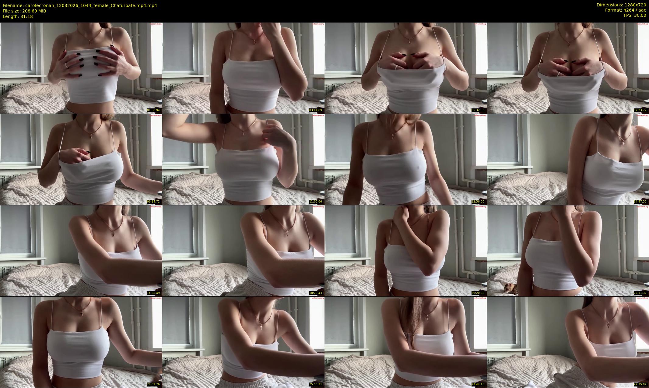 carolecronan — 32 minute Chaturbate female cam show recording, 720p, Mar 12, 2026