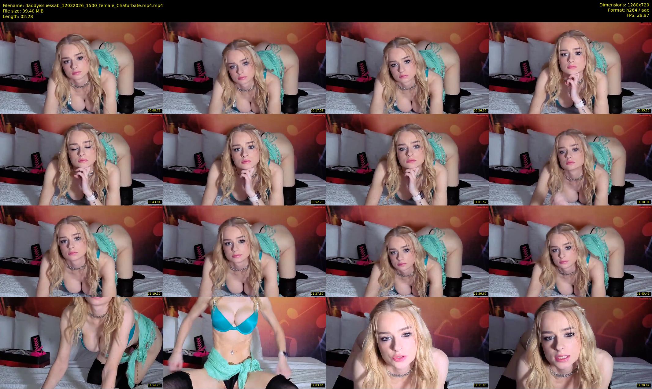 daddyissuessab — 3 minute Chaturbate female cam show recording, 720p, Mar 12, 2026