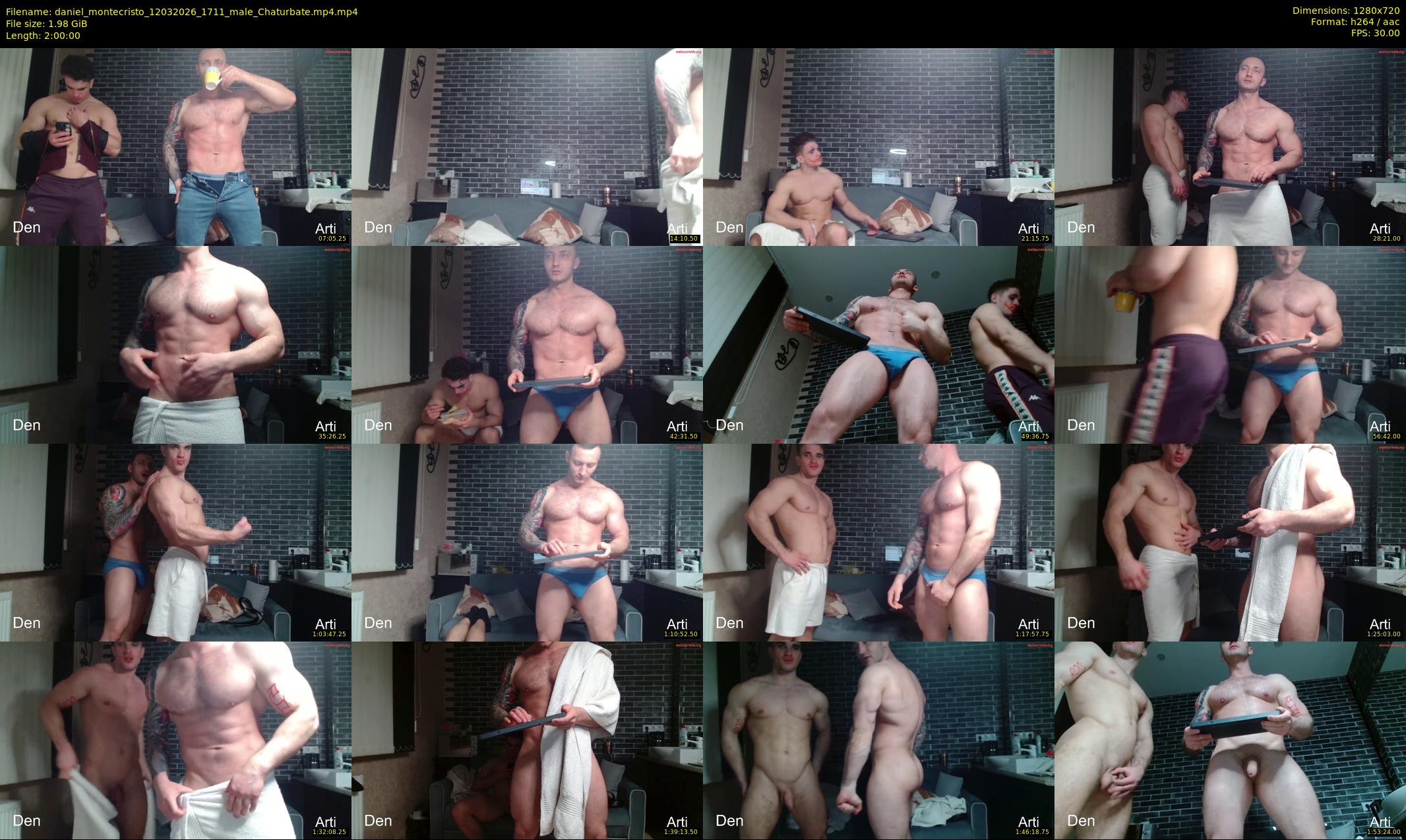 daniel_montecristo — 120 minute Chaturbate male cam show recording, 720p, Mar 12, 2026