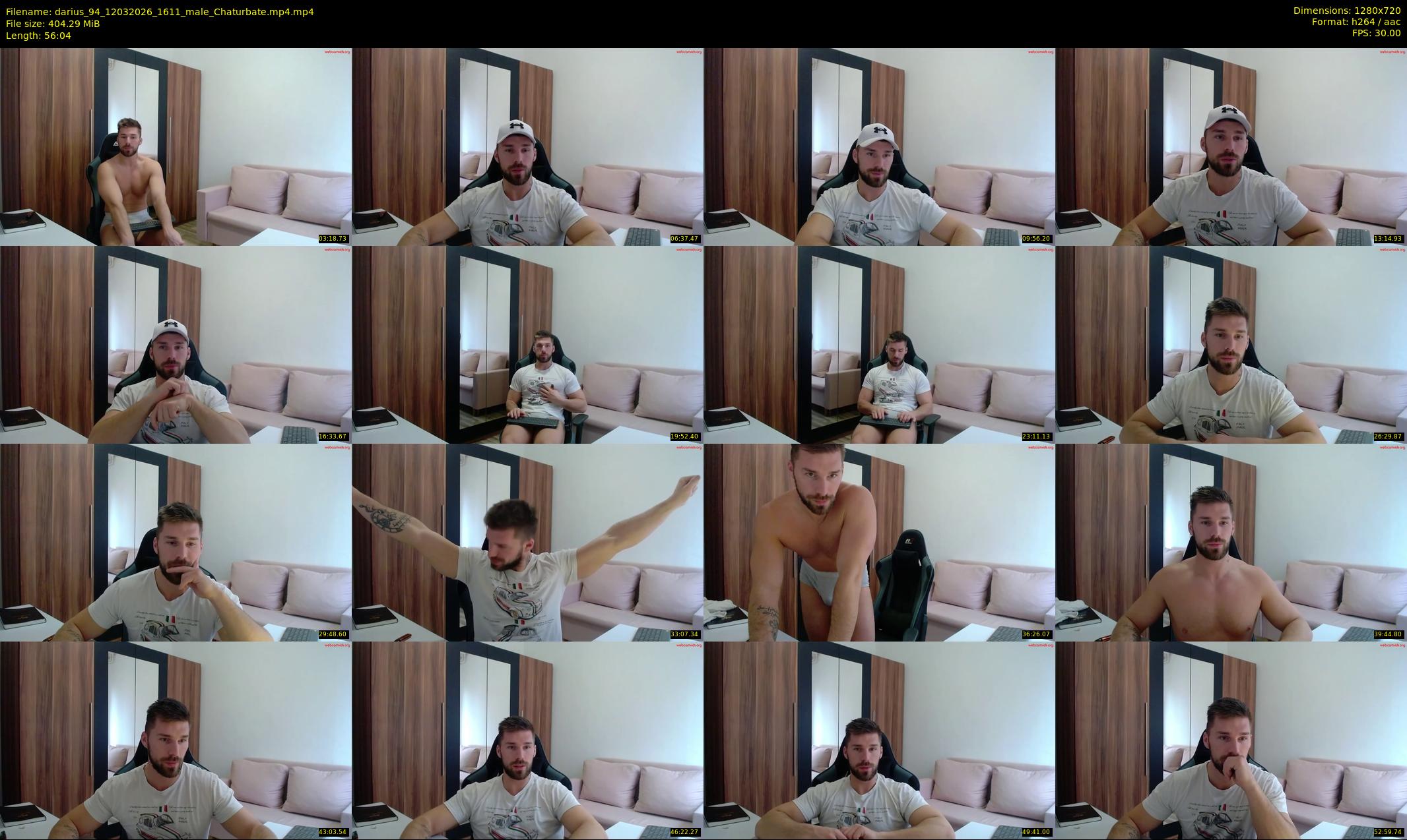 darius_94 — 57 minute Chaturbate male cam show recording, 720p, Mar 12, 2026