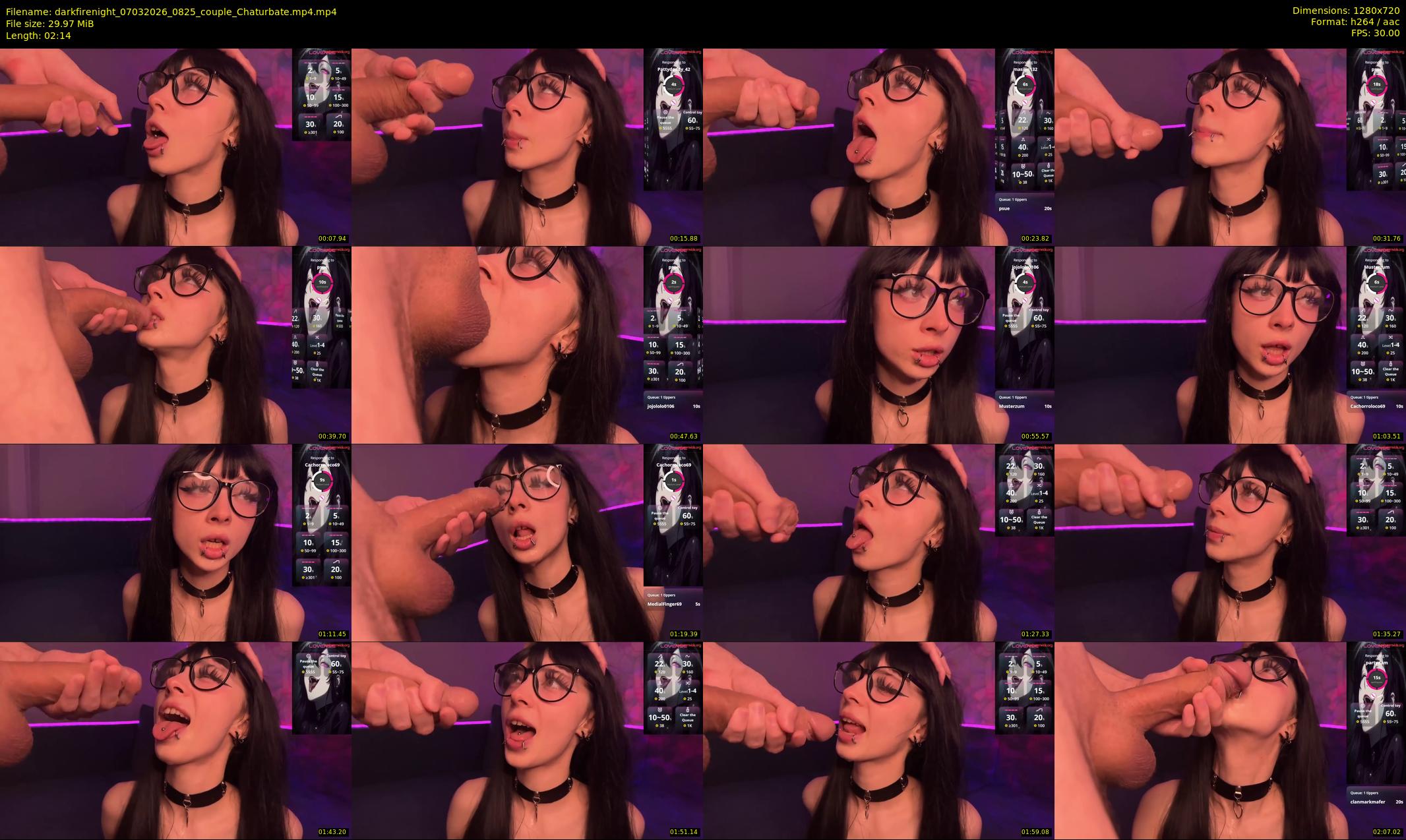darkfirenight — 3 minute Chaturbate couple cam show recording, 720p, Mar 7, 2026