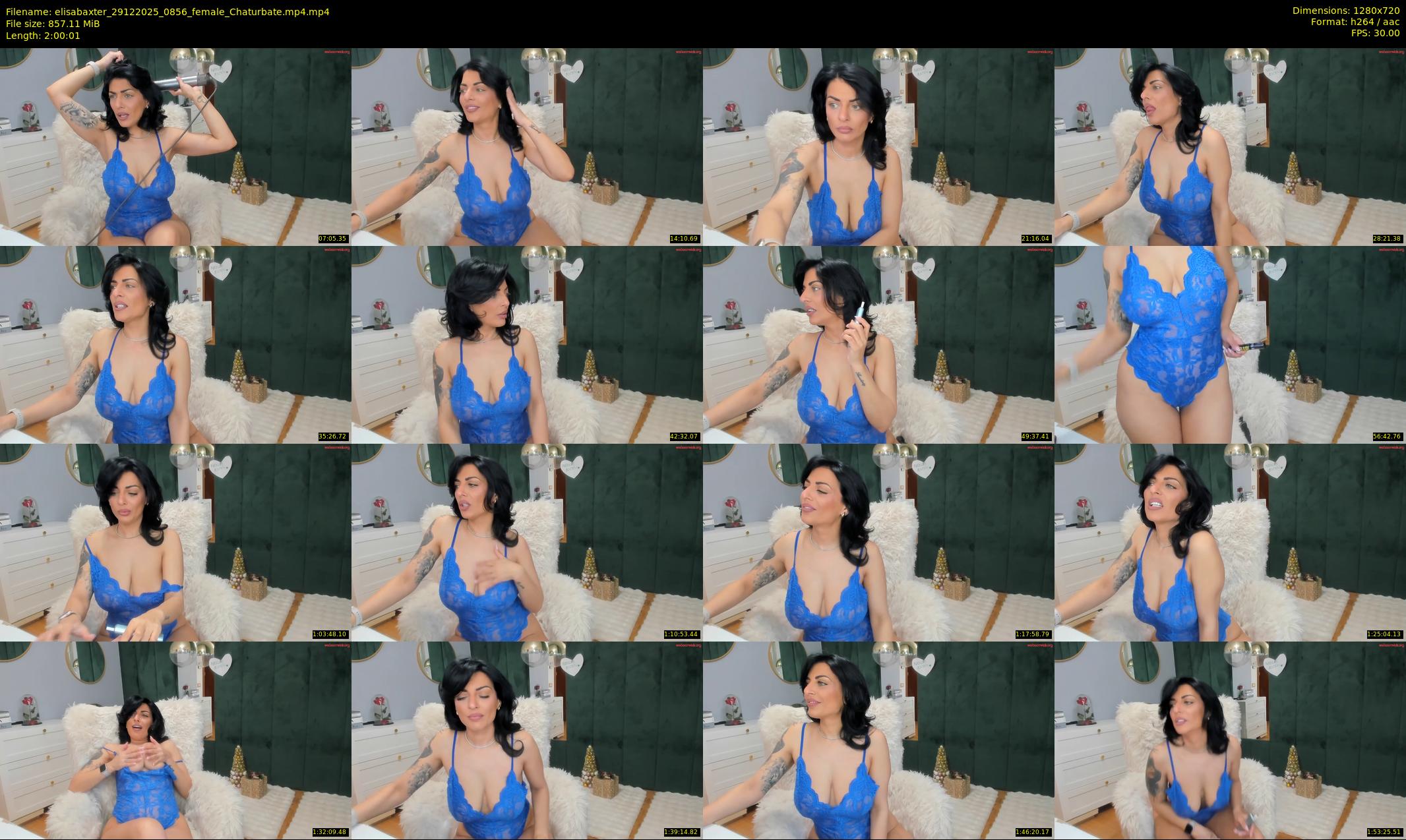 elisabaxter — 121 minute Chaturbate female cam show recording, 720p, Dec 29, 2025