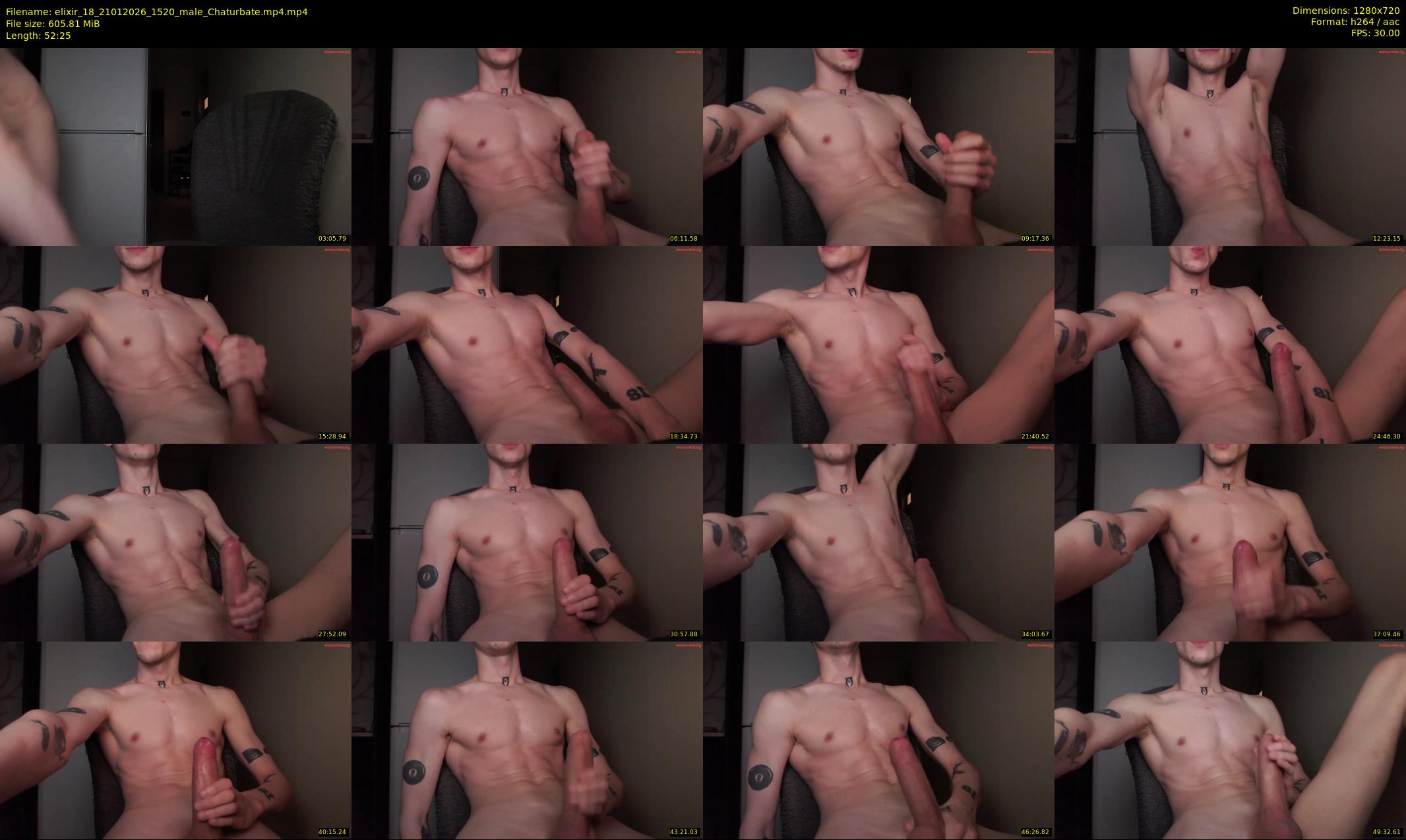 elixir_18 — 53 minute Chaturbate male cam show recording, 720p, Jan 21, 2026