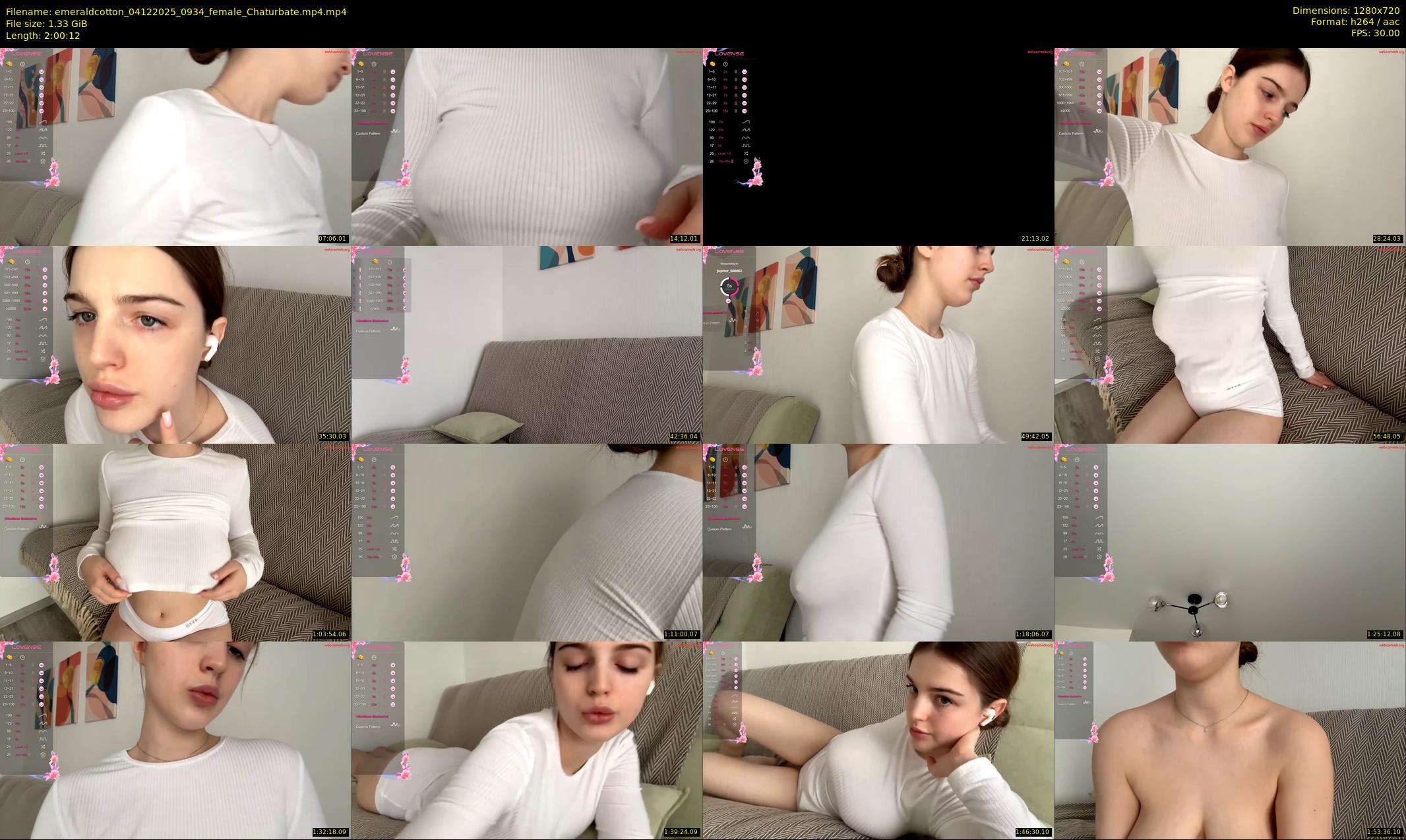 emeraldcotton — 121 minute Chaturbate female cam show recording, 720p, Dec 4, 2025