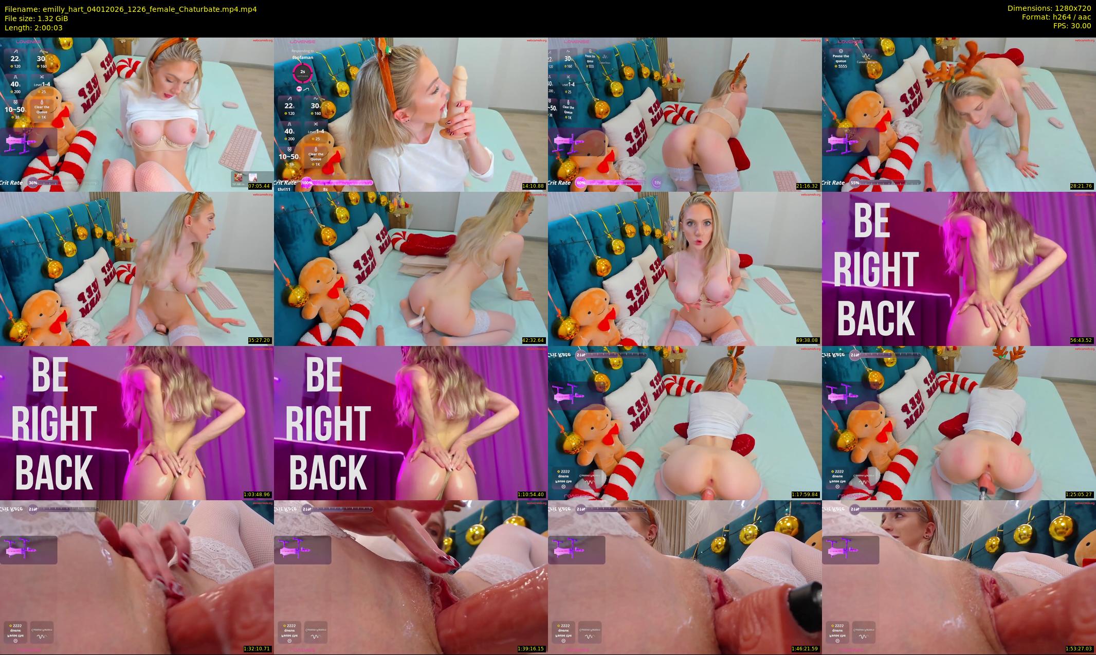 emilly_hart — 121 minute Chaturbate female cam show recording, 720p, Jan 4, 2026