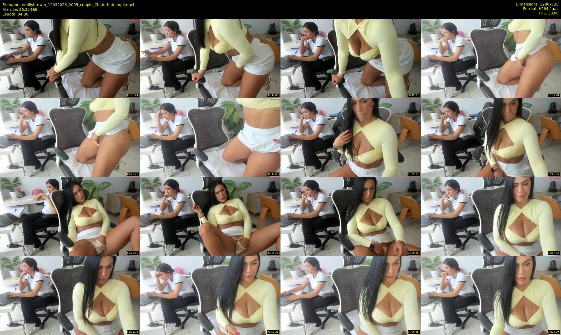 emillybrowm — 5 minute Chaturbate couple cam show recording, 720p, Mar 12, 2026