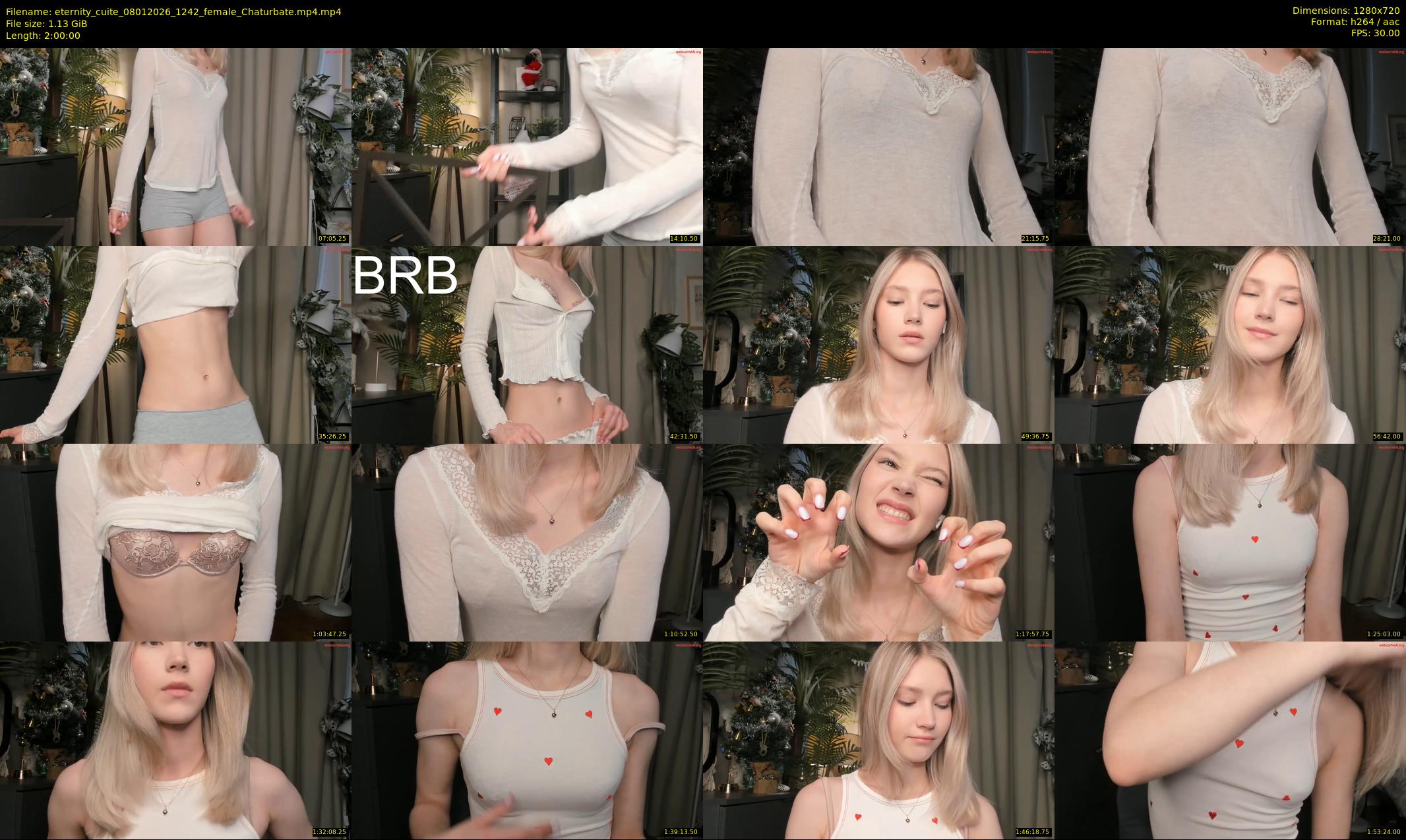 eternity_cuite — 120 minute Chaturbate female cam show recording, 720p, Jan 8, 2026
