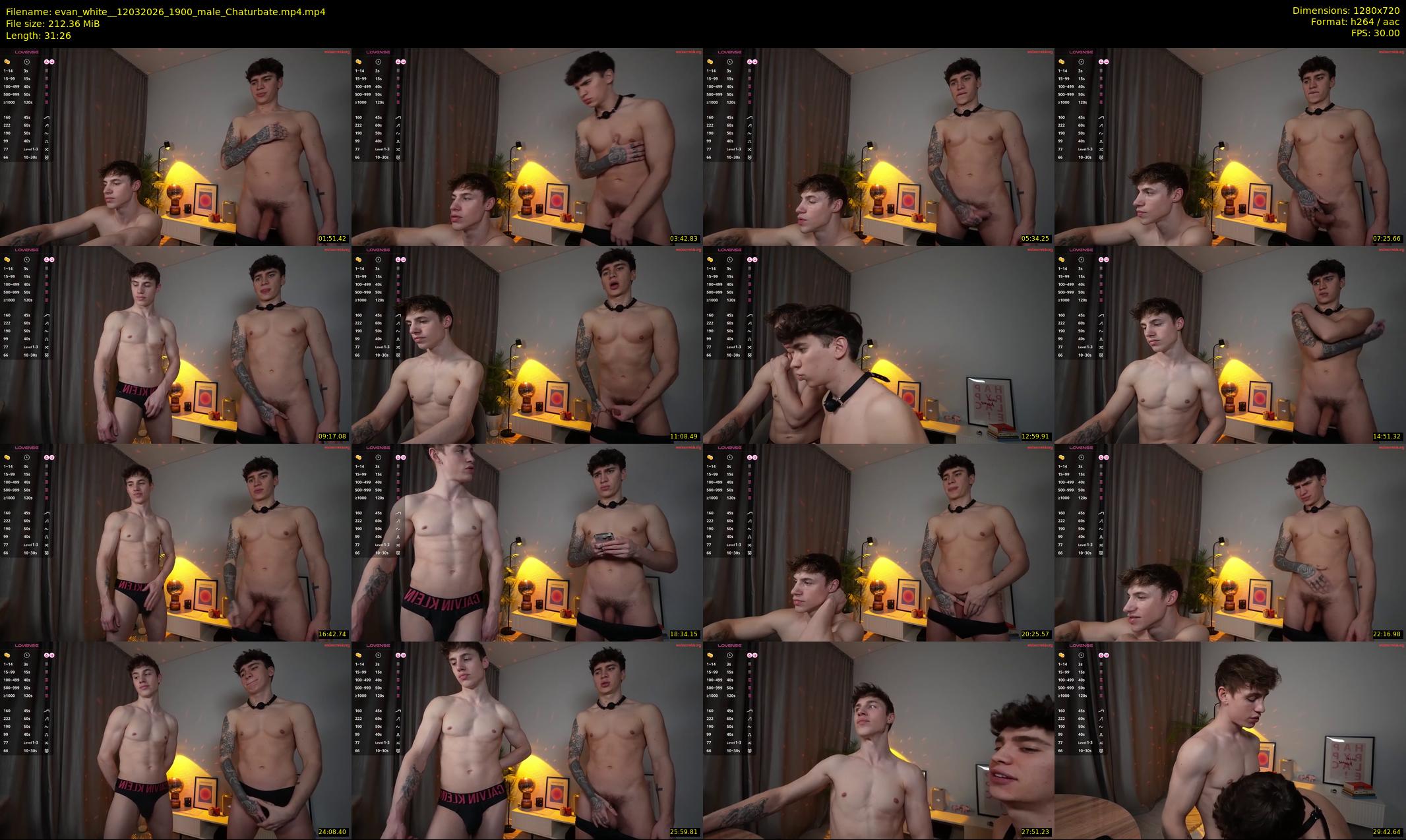 evan_white_ — 32 minute Chaturbate male cam show recording, 720p, Mar 12, 2026