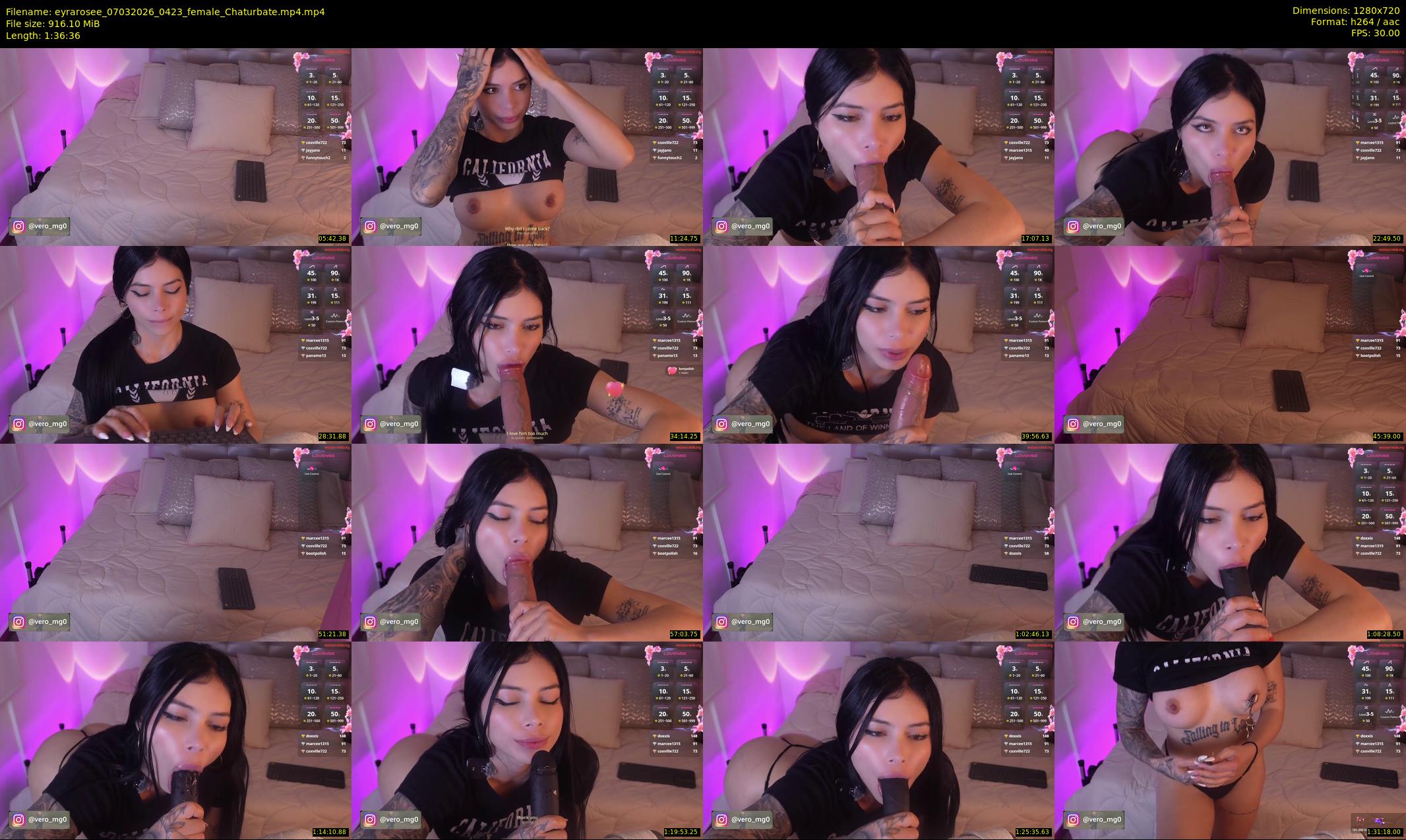 eyrarosee — 97 minute Chaturbate female cam show recording, 720p, Mar 7, 2026