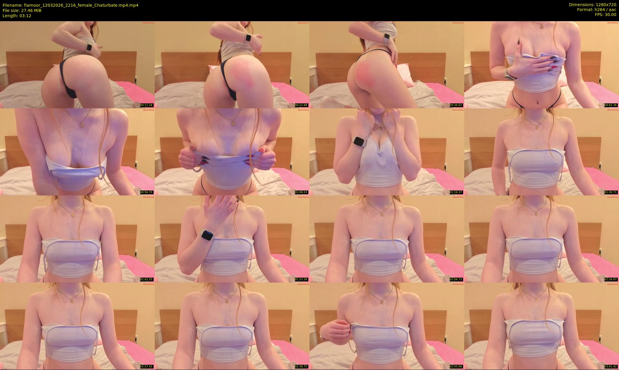 fiamoor — 4 minute Chaturbate female cam show recording, 720p, Mar 12, 2026