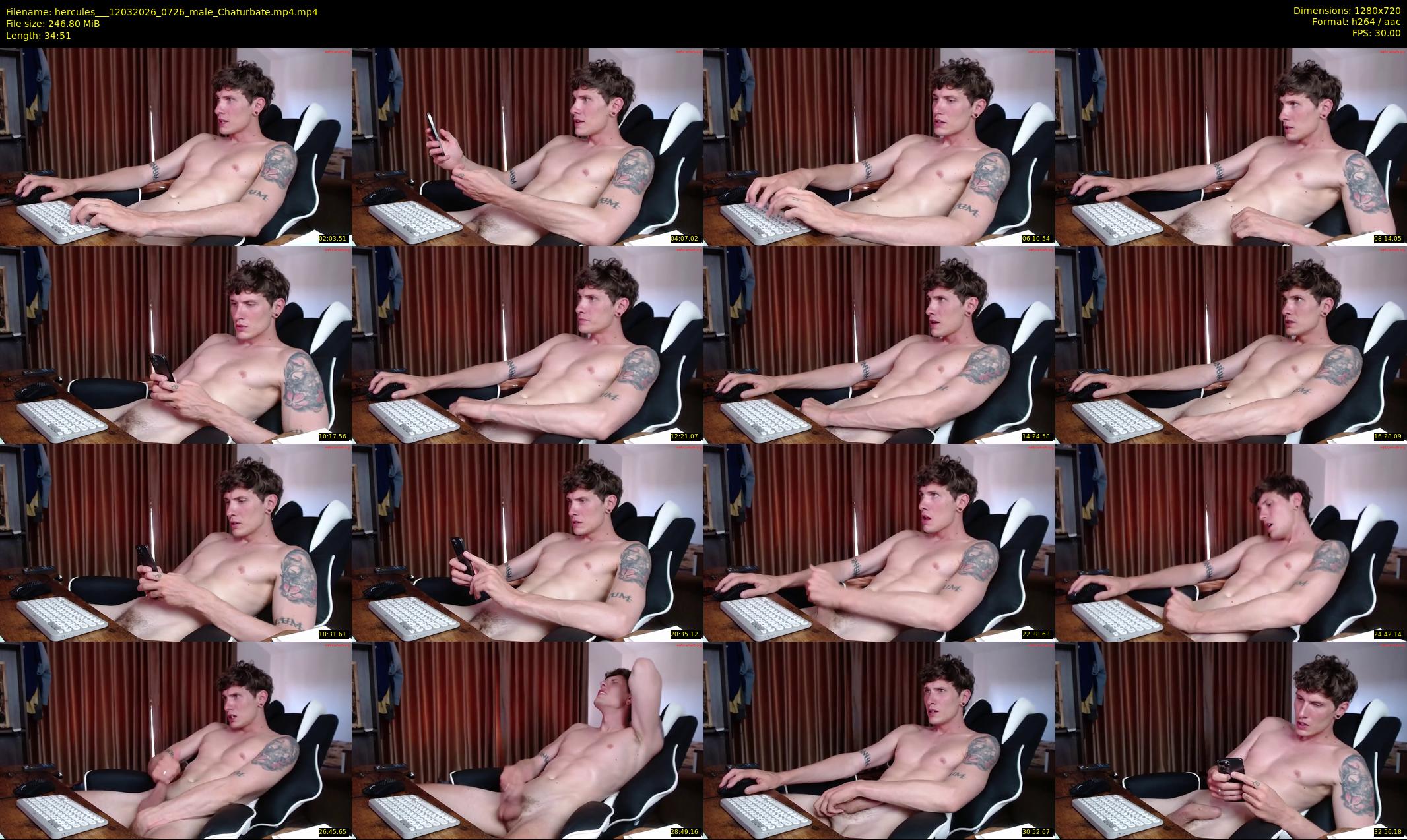 hercules__ — 35 minute Chaturbate male cam show recording, 720p, Mar 12, 2026