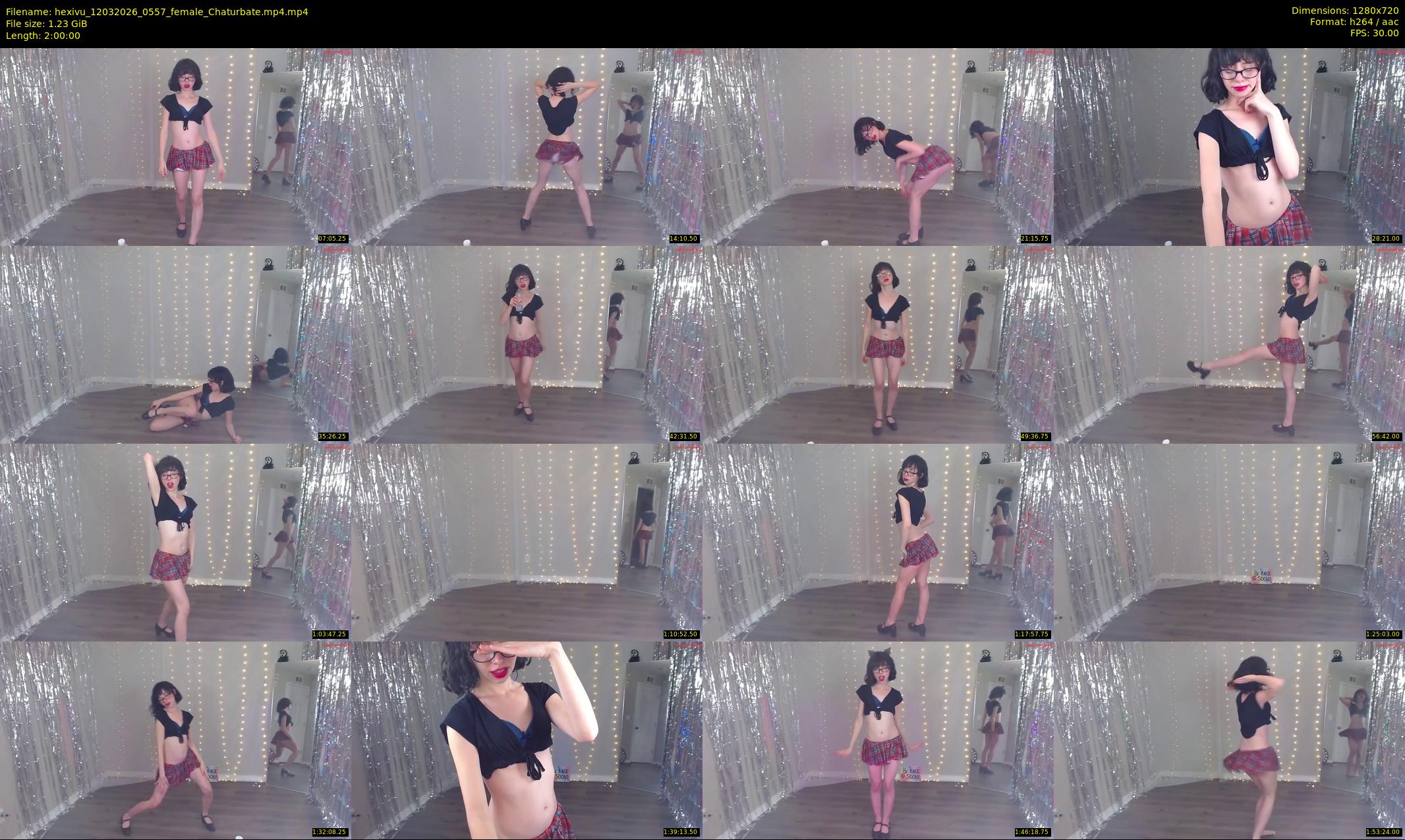 hexivu — 120 minute Chaturbate female cam show recording, 720p, Mar 12, 2026