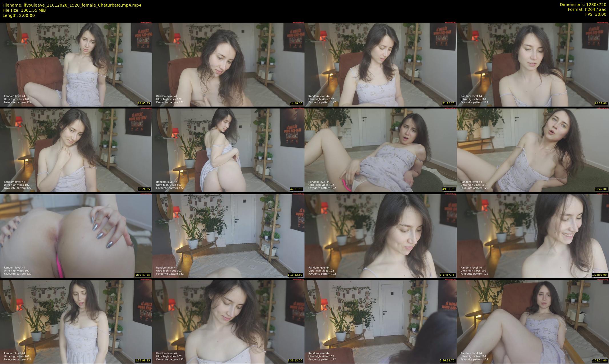 ifyouleave — 120 minute Chaturbate female cam show recording, 720p, Jan 21, 2026