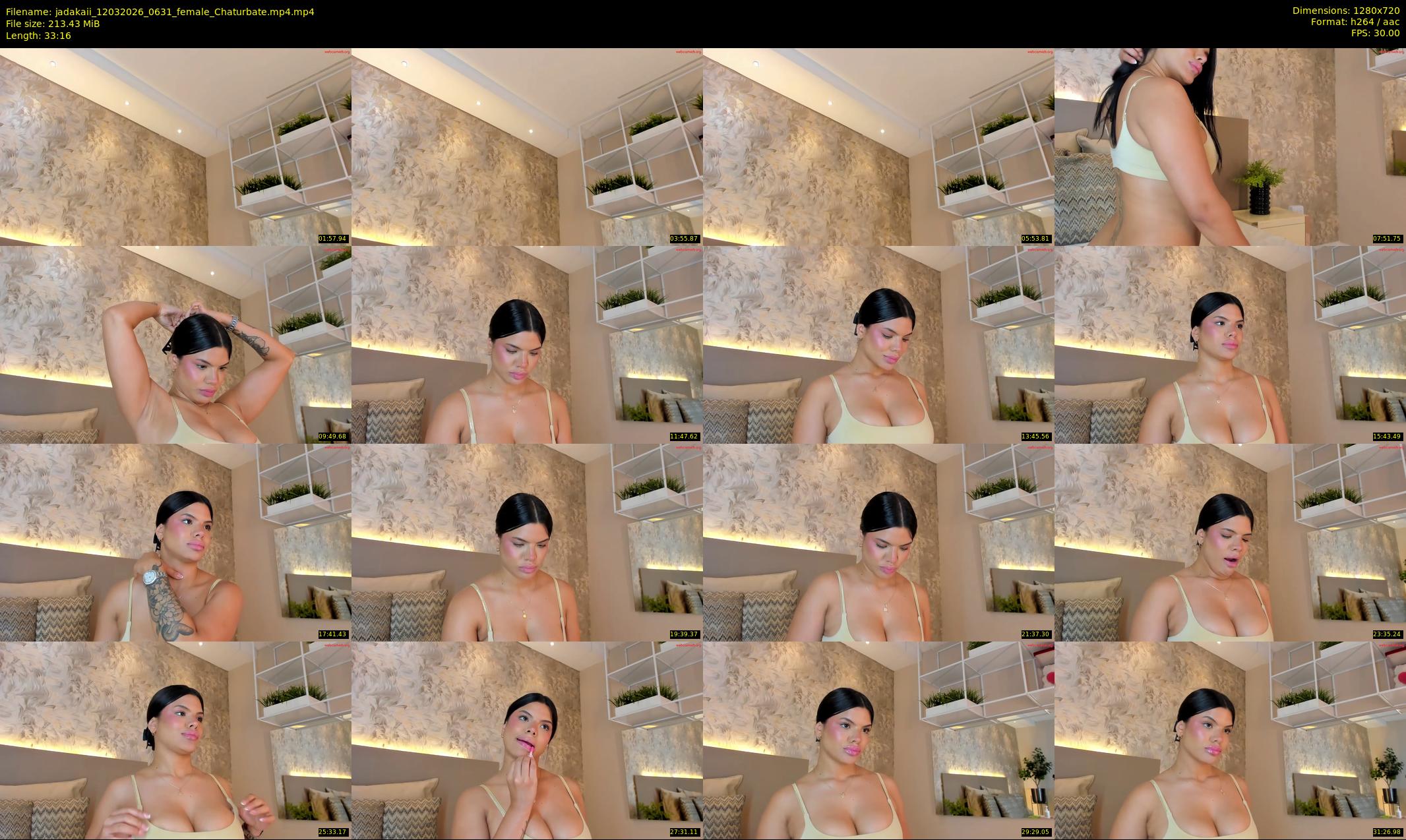 jadakaii — 34 minute Chaturbate female cam show recording, 720p, Mar 12, 2026