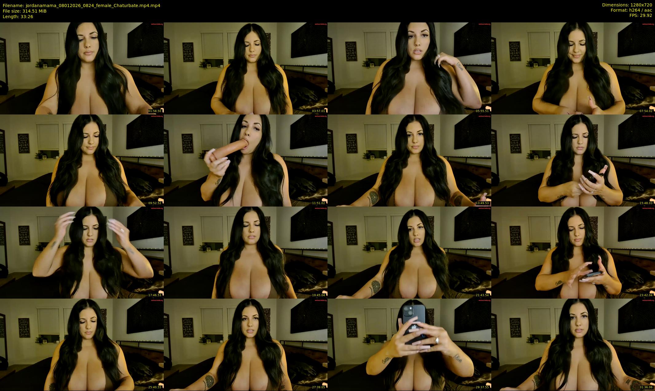 jordanamama — 34 minute Chaturbate couple cam show recording, 720p, Jan 8, 2026