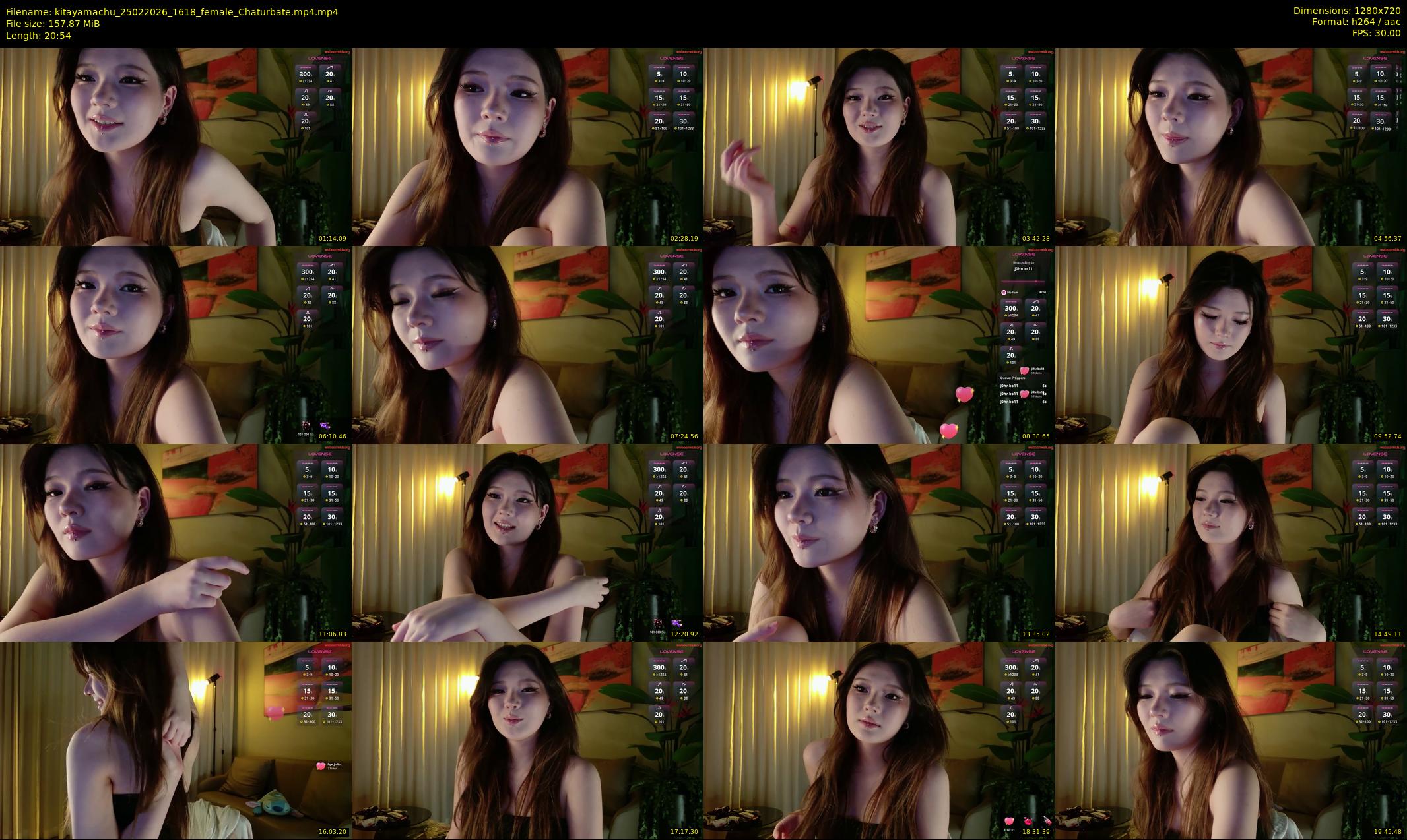 kitayamachu — 21 minute Chaturbate female cam show recording, 720p, Feb 25, 2026