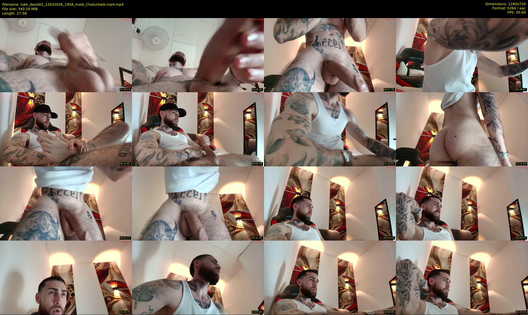 luke_davis01 — 28 minute Chaturbate male cam show recording, 720p, Mar 12, 2026