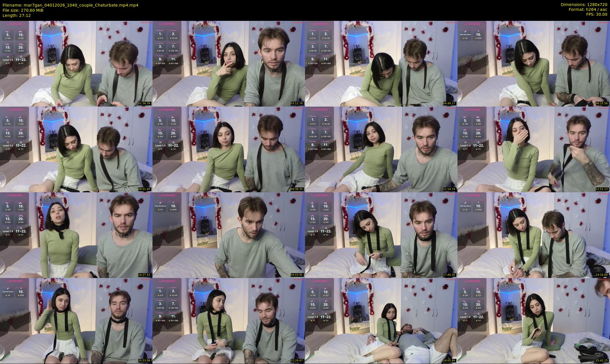 mar7gan — 28 minute Chaturbate couple cam show recording, 720p, Jan 4, 2026