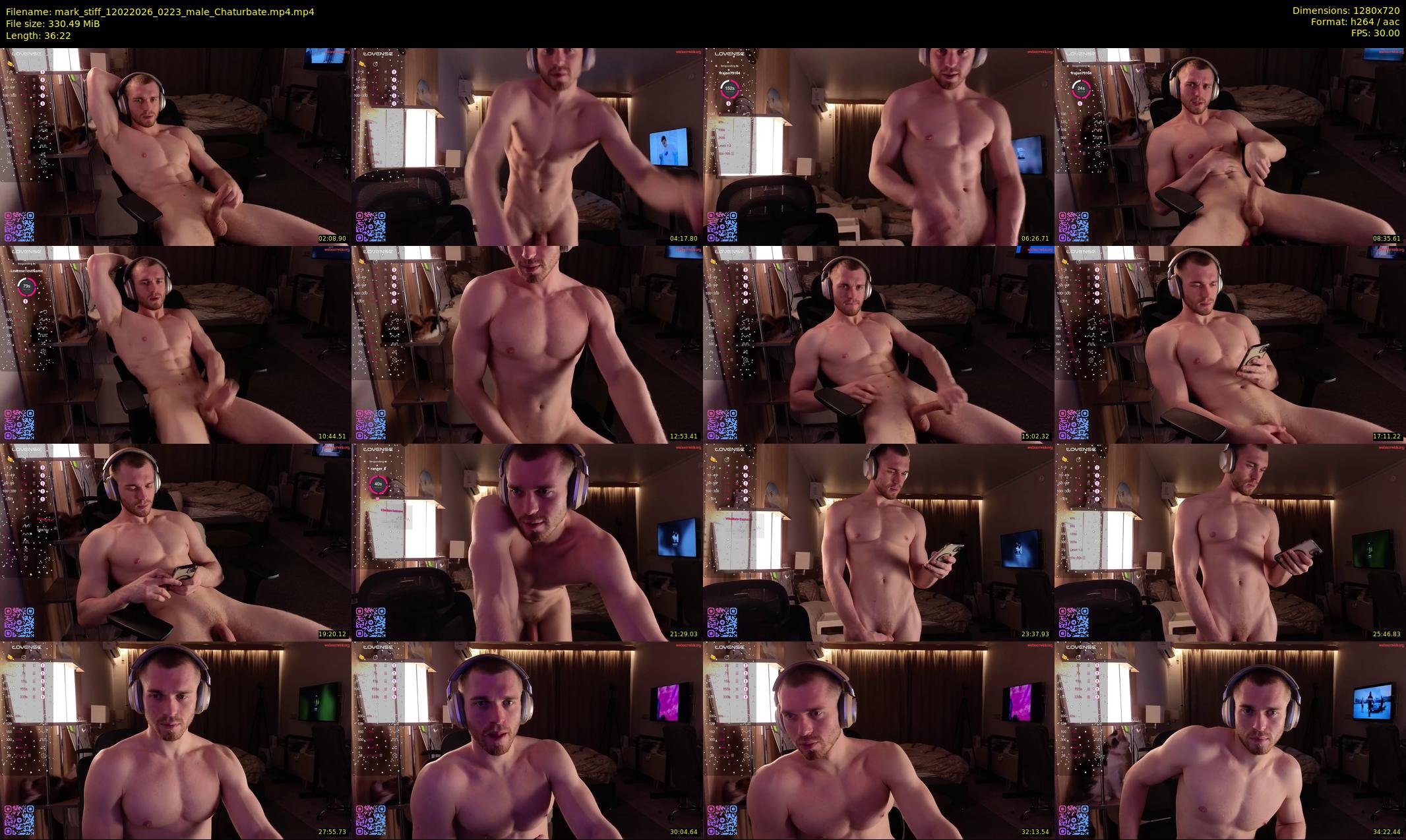 mark_stiff — 37 minute Chaturbate male cam show recording, 720p, Feb 12, 2026