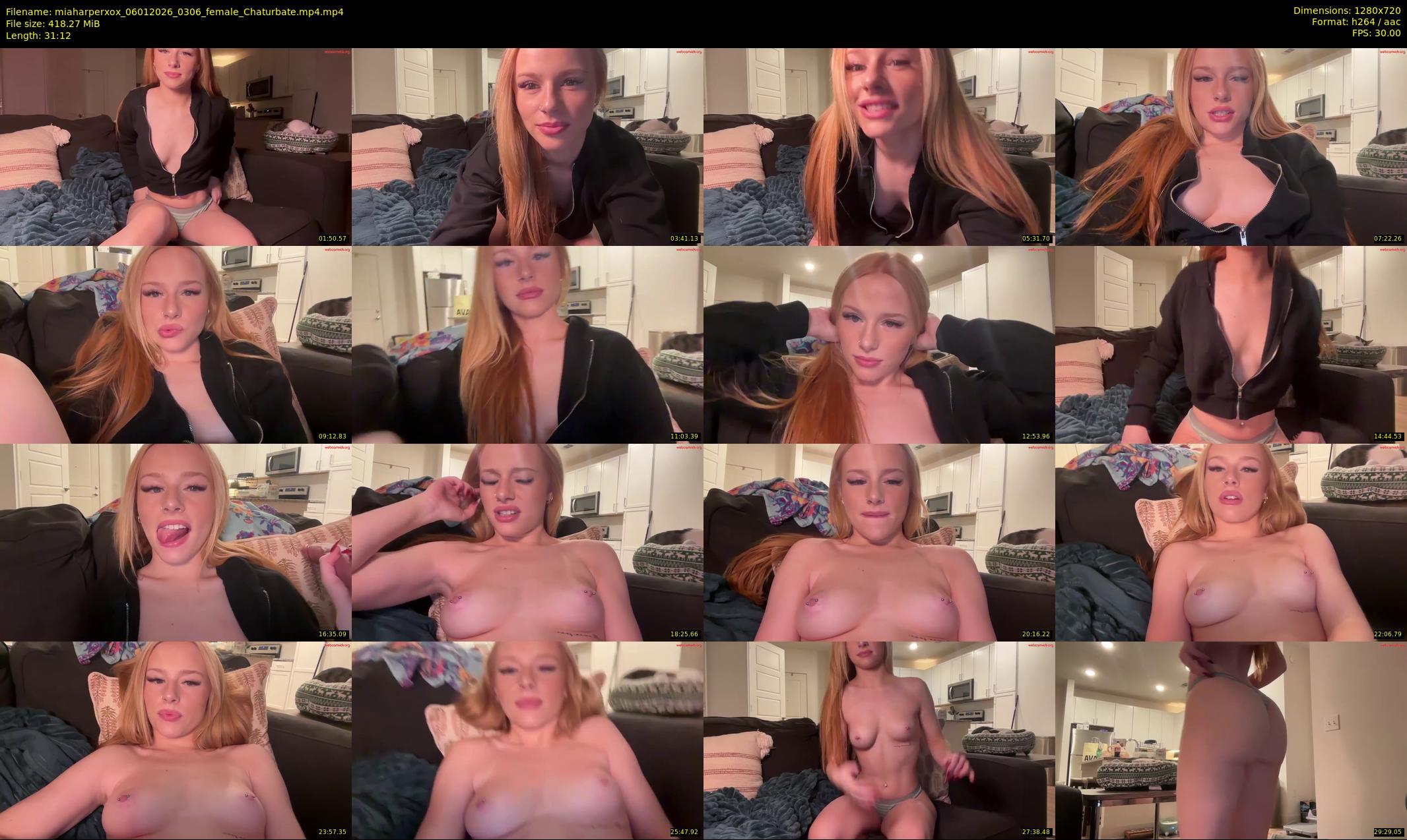 miaharperxox — 32 minute Chaturbate female cam show recording, 720p, Jan 6, 2026