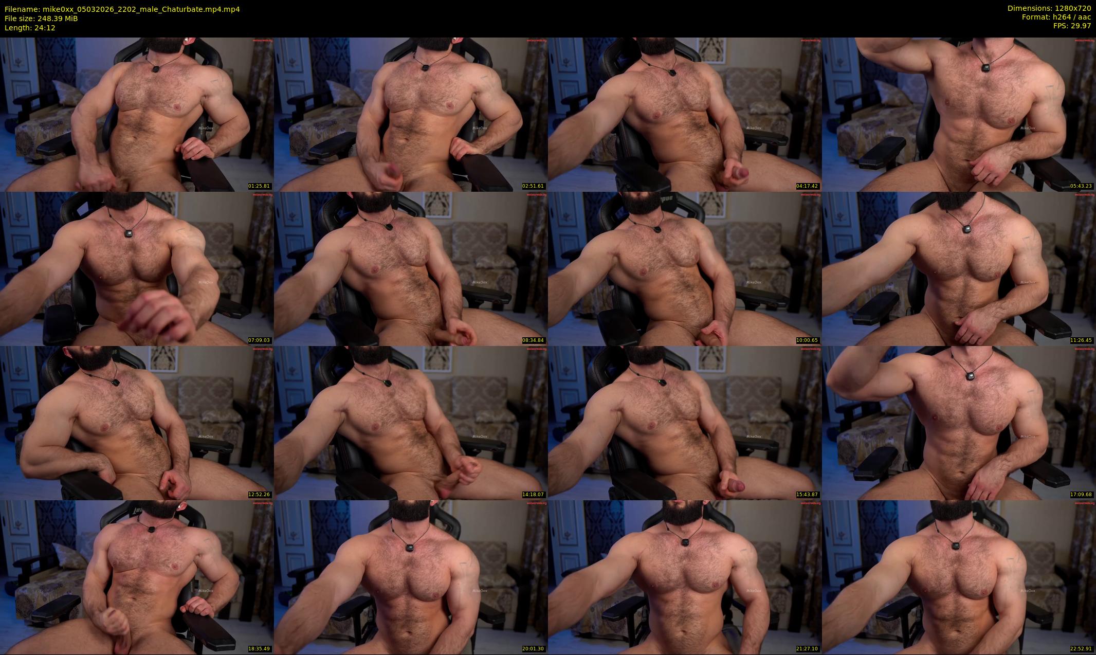 mike0xx — 25 minute Chaturbate male cam show recording, 720p, Mar 5, 2026
