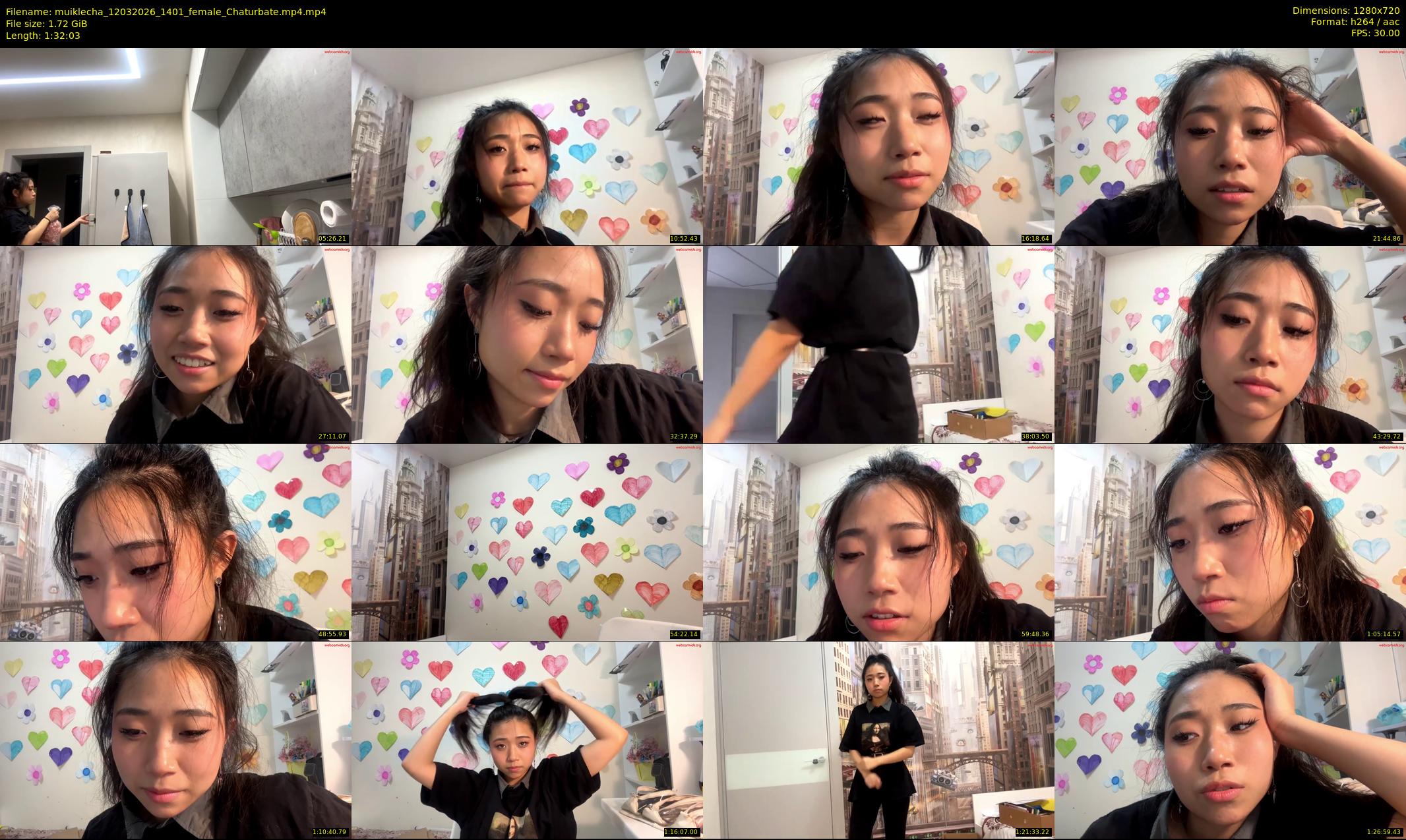 muiklecha — 93 minute Chaturbate female cam show recording, 720p, Mar 12, 2026