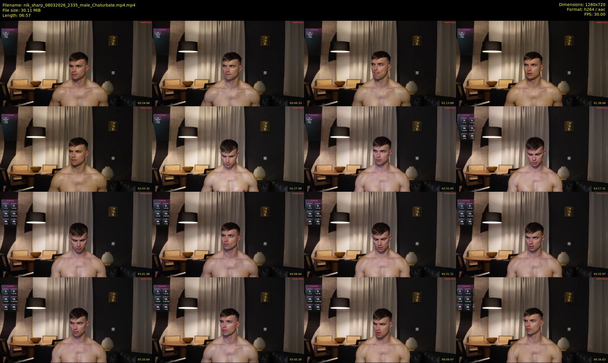 nik_sharp — 7 minute Chaturbate male cam show recording, 720p, Mar 8, 2026