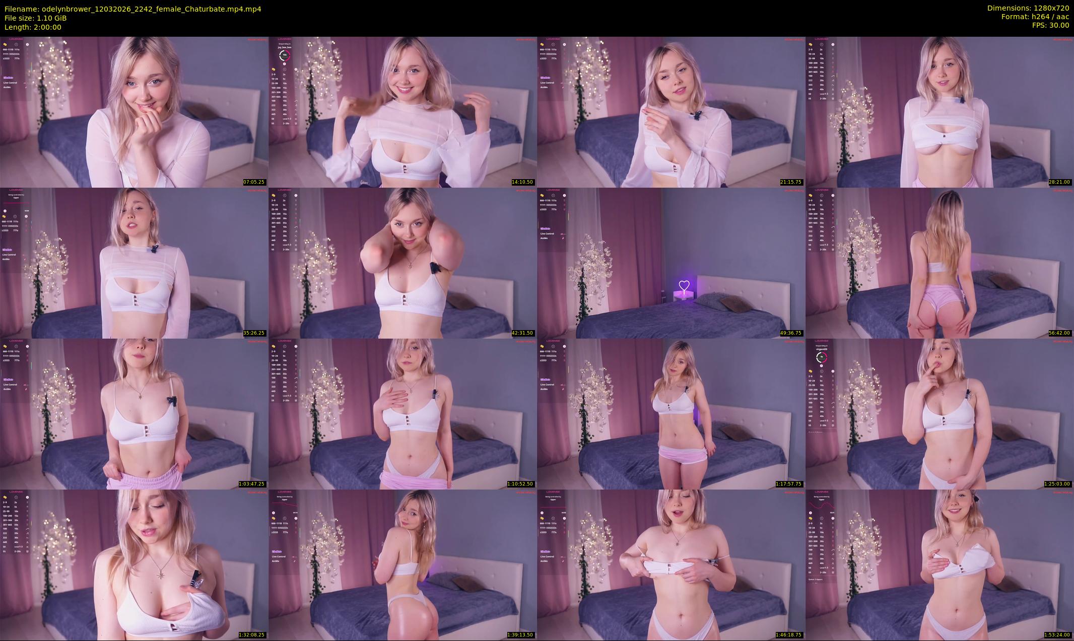odelynbrower — 120 minute Chaturbate female cam show recording, 720p, Mar 12, 2026