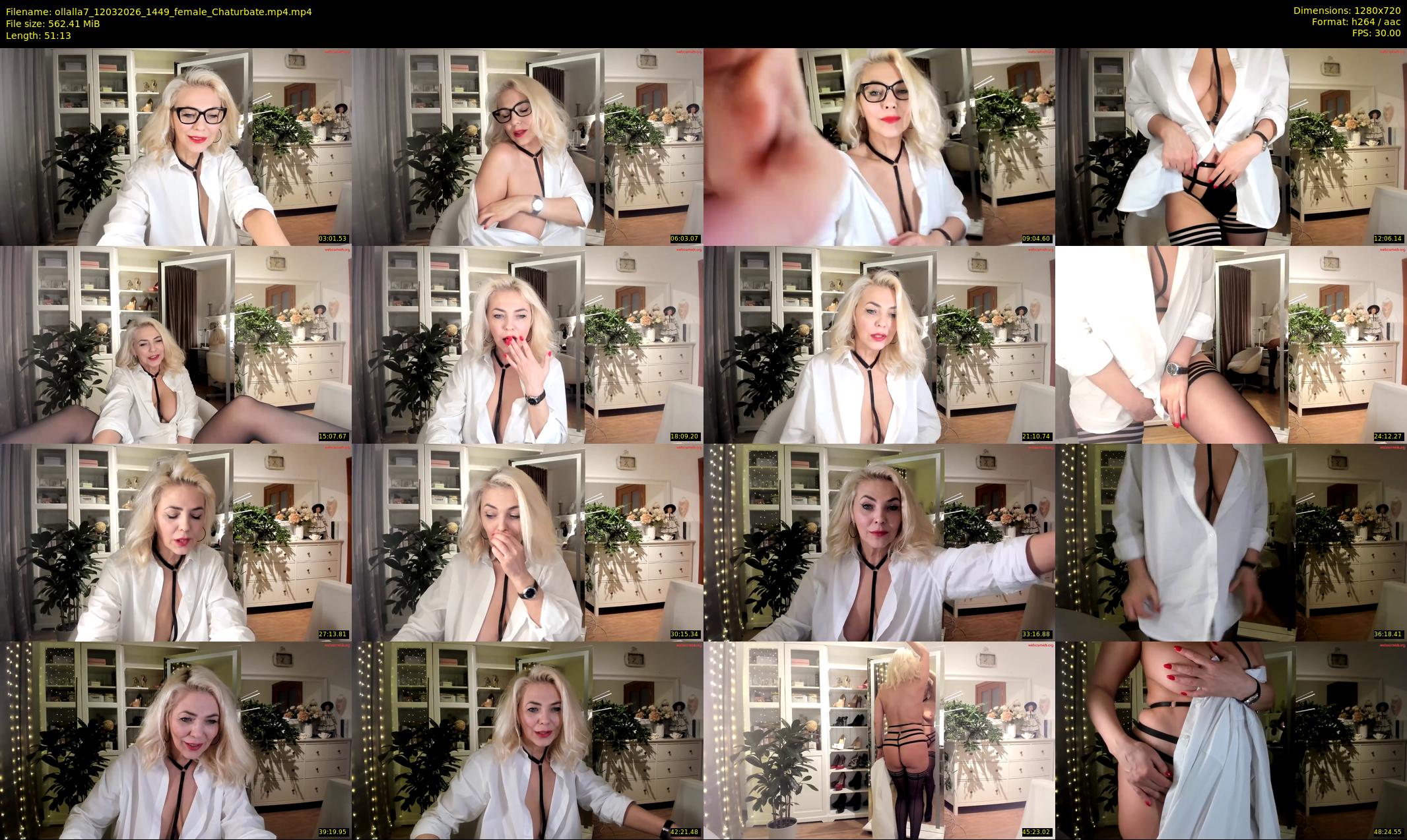ollalla7 — 52 minute Chaturbate female cam show recording, 720p, Mar 12, 2026