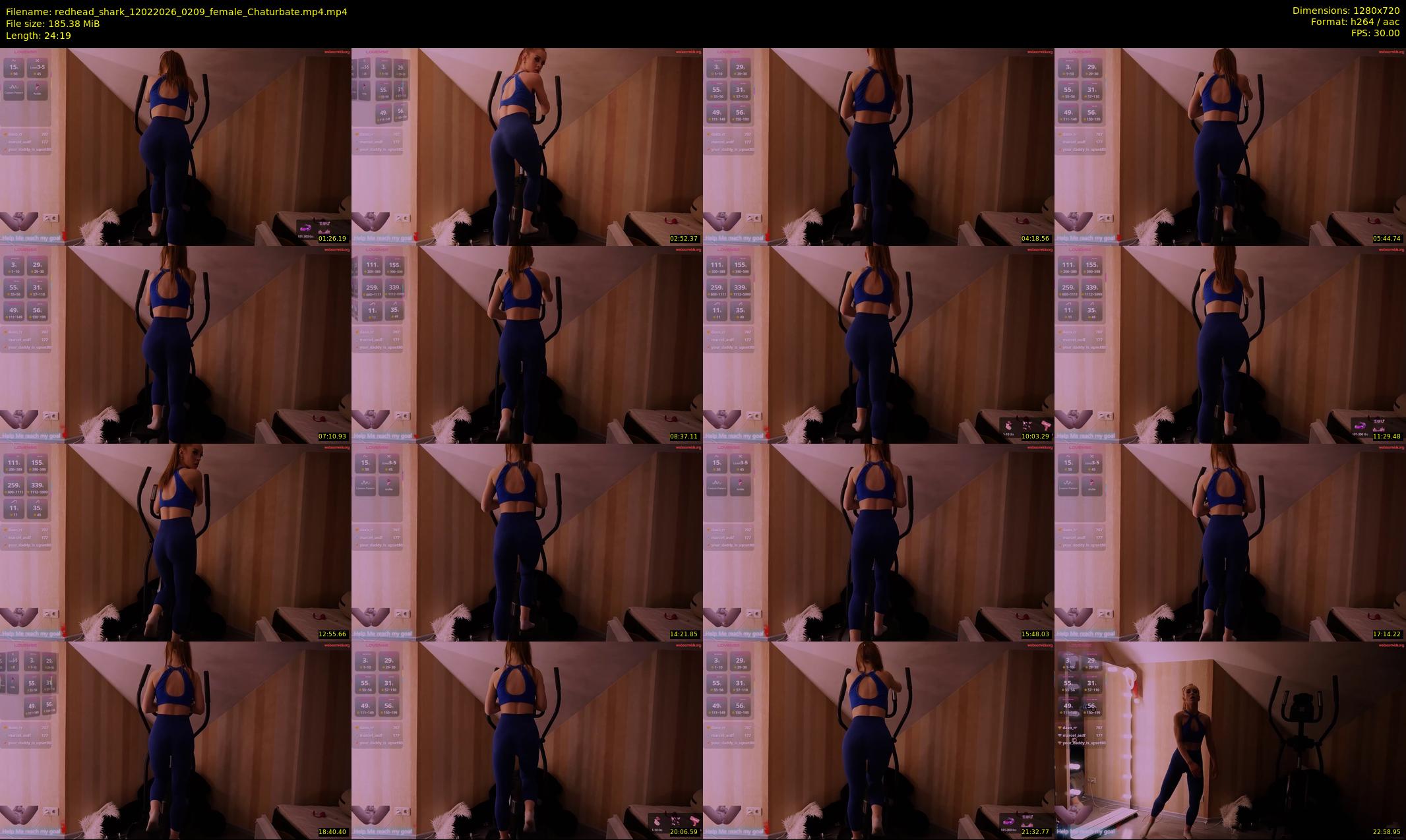 redhead_shark — 25 minute Chaturbate female cam show recording, 720p, Feb 12, 2026