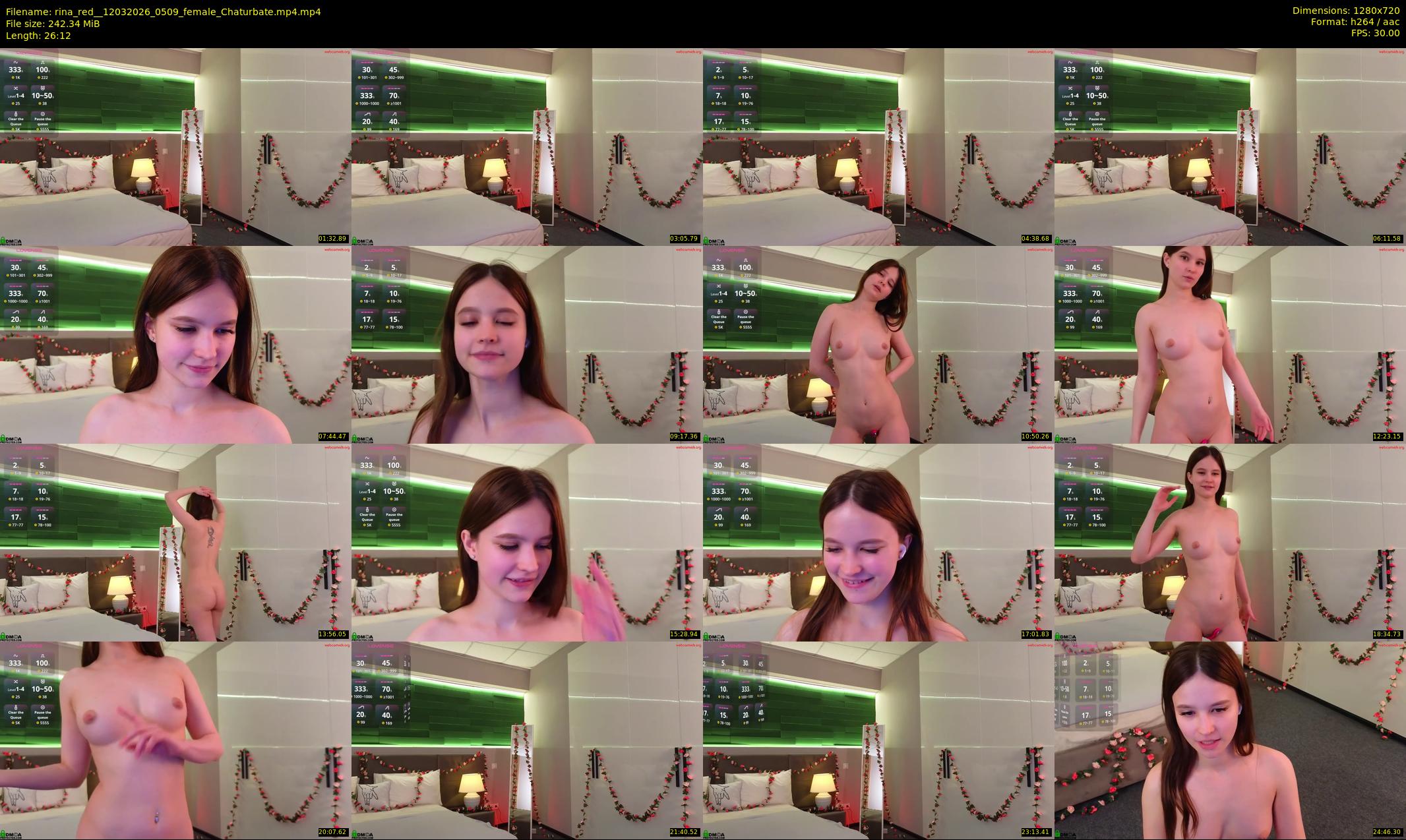 rina_red_ — 27 minute Chaturbate female cam show recording, 720p, Mar 12, 2026