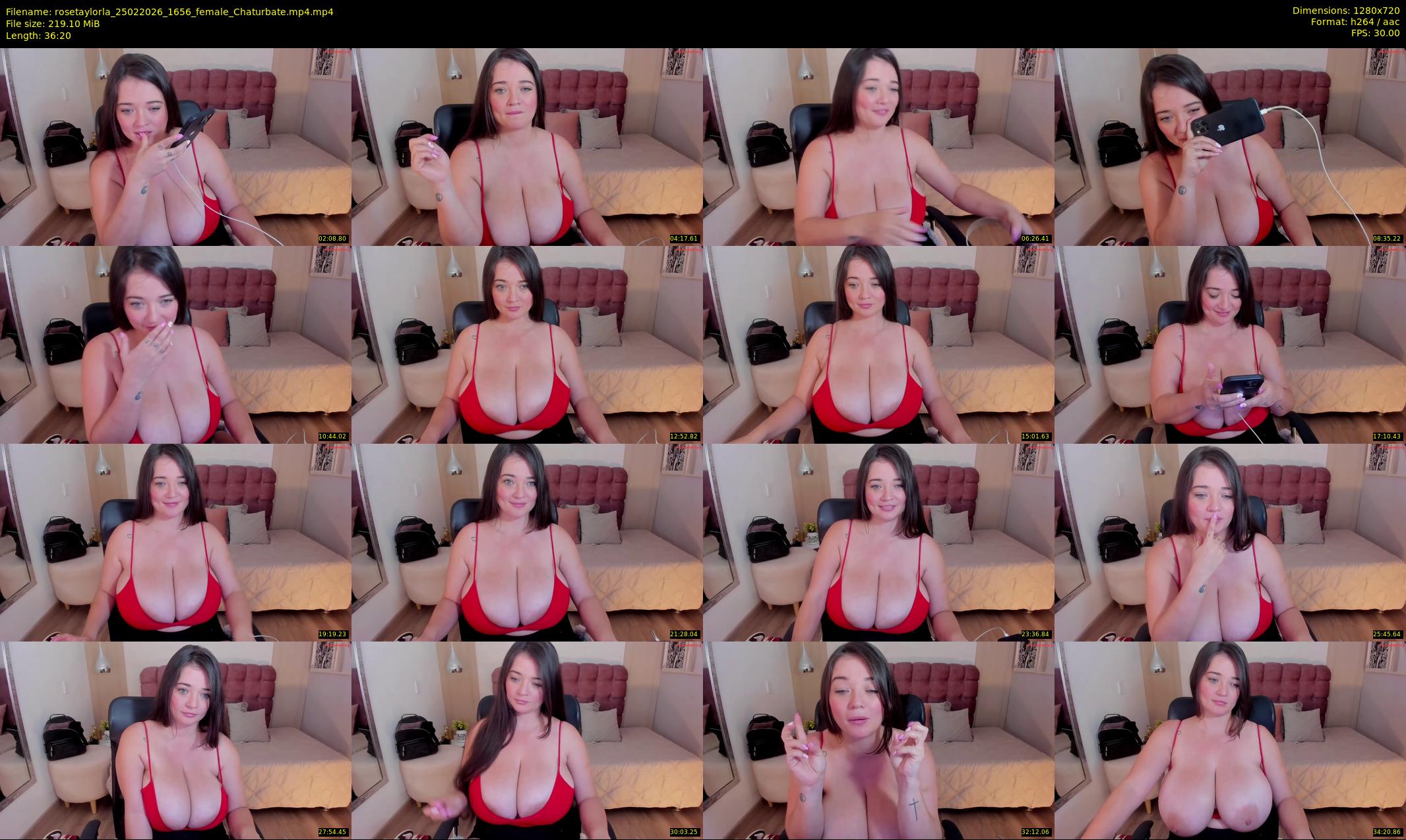 rosetaylorla — 37 minute Chaturbate female cam show recording, 720p, Feb 25, 2026