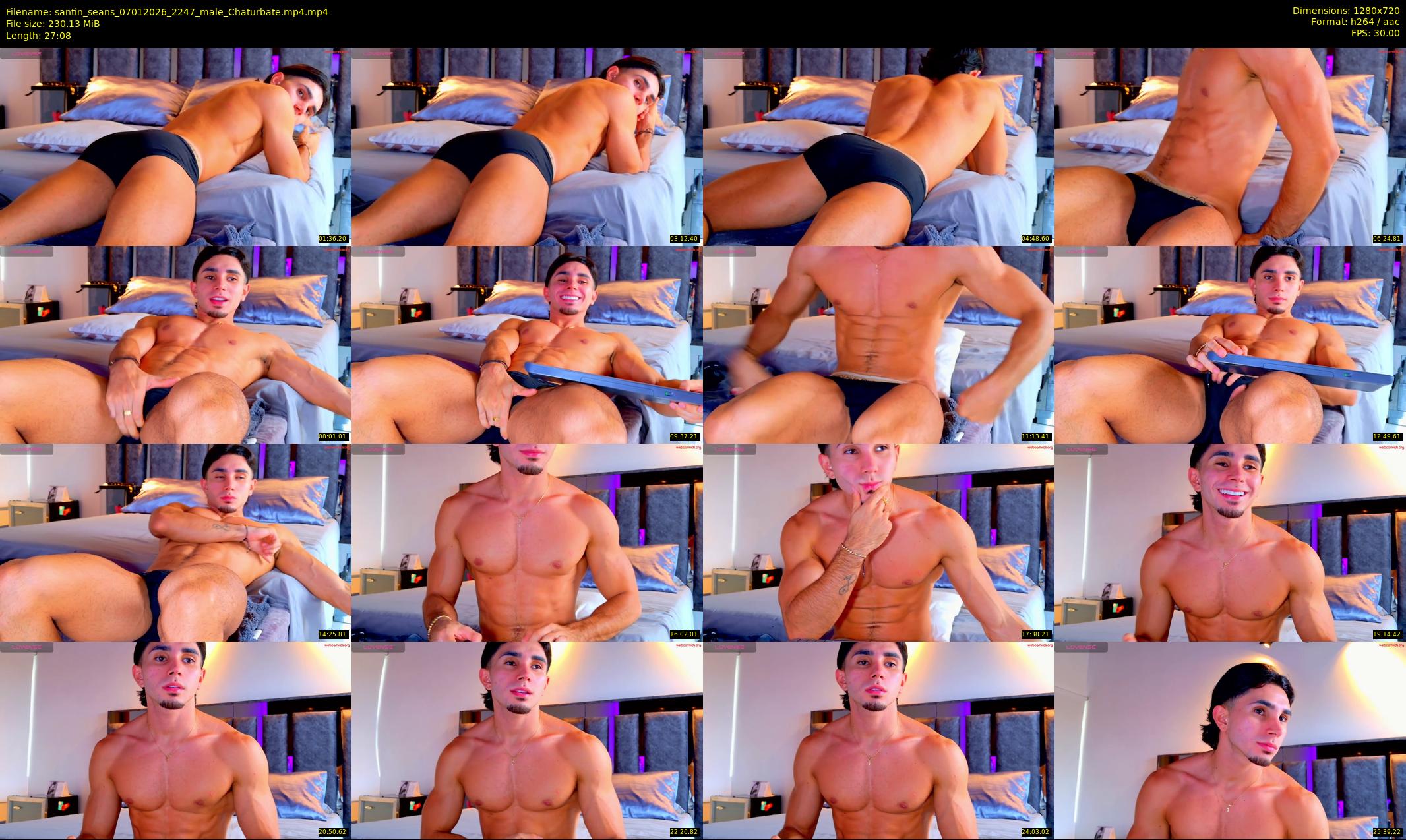 santin_seans — 28 minute Chaturbate male cam show recording, 720p, Jan 7, 2026