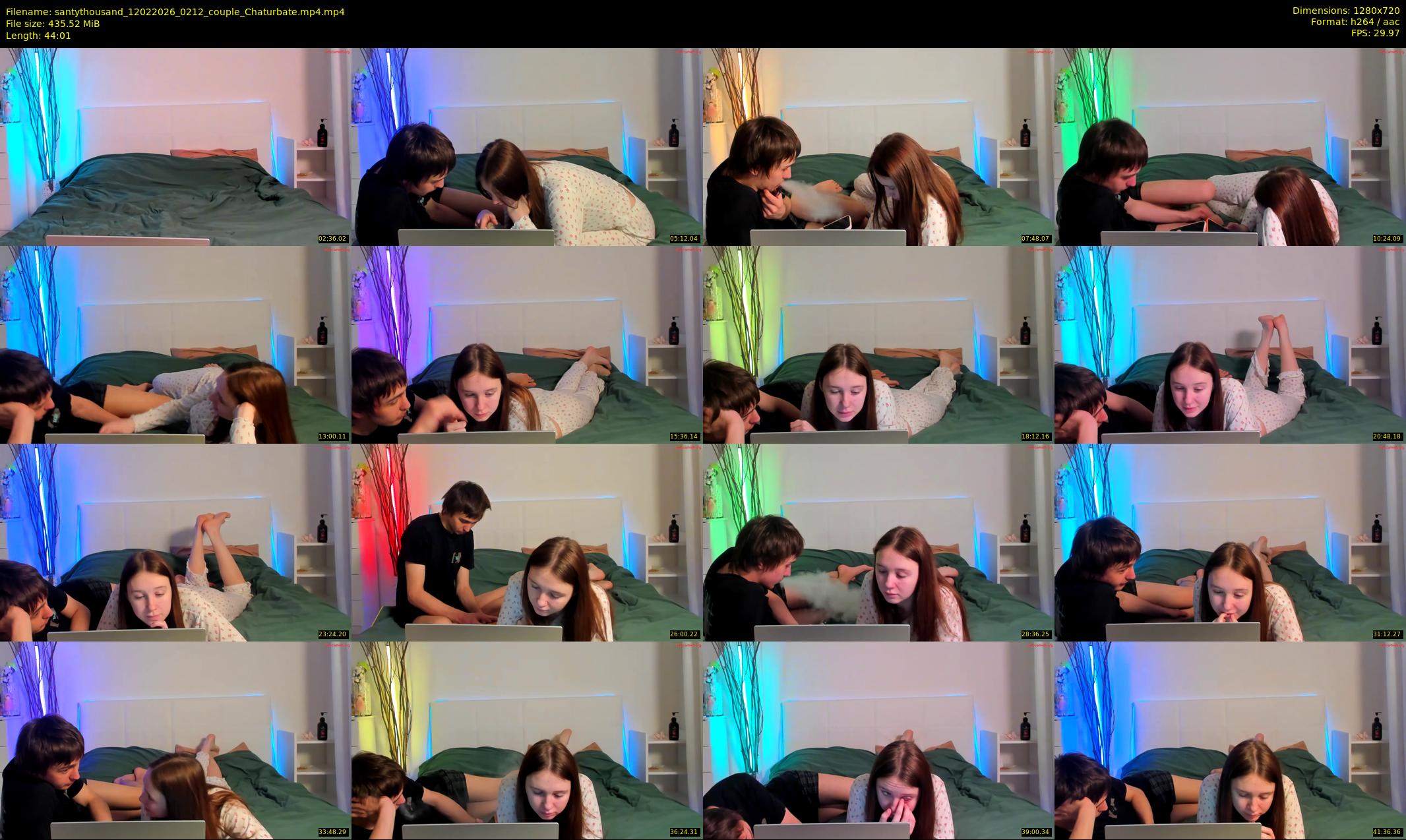 santythousand — 45 minute Chaturbate couple cam show recording, 720p, Feb 12, 2026