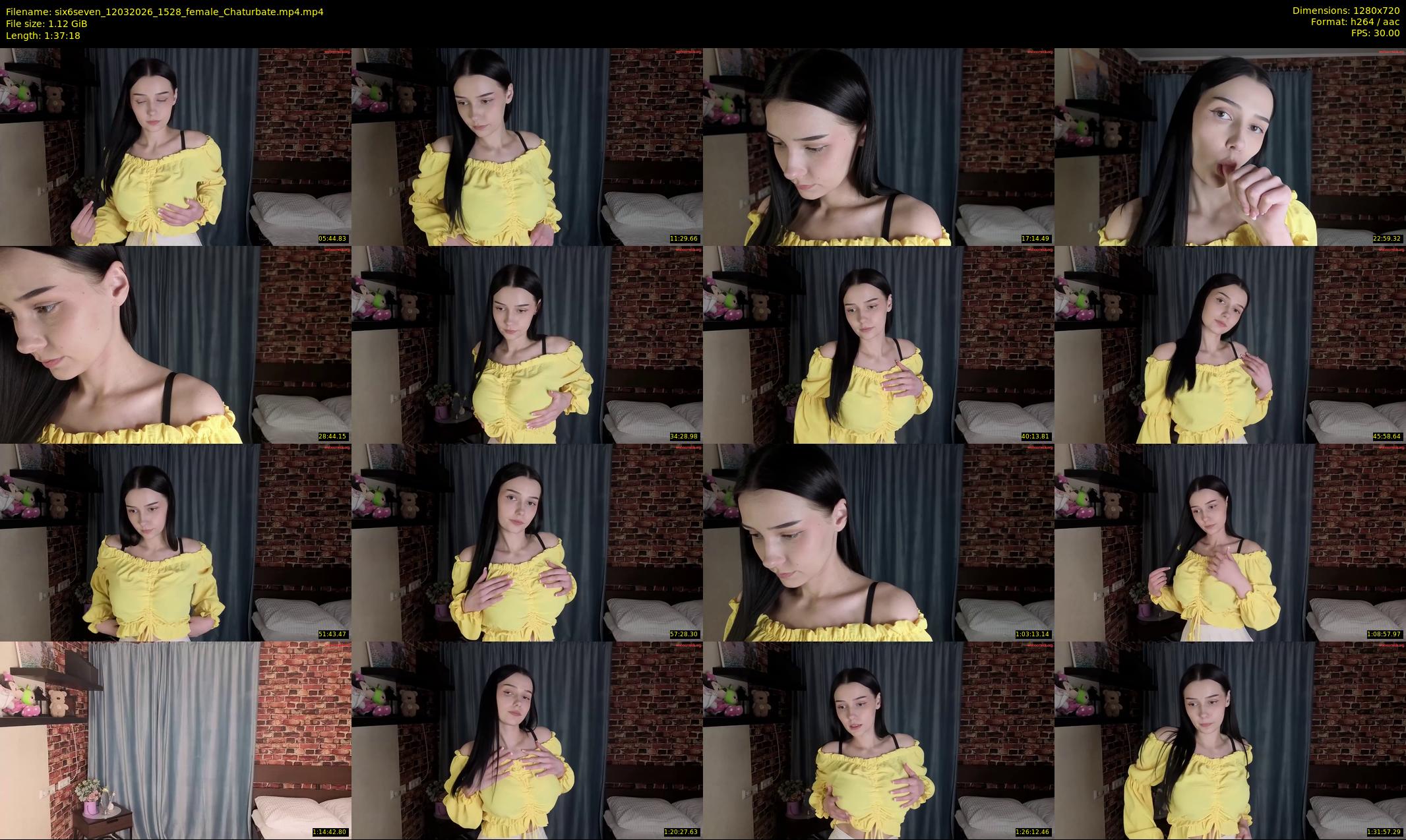 six6seven — 98 minute Chaturbate female cam show recording, 720p, Mar 12, 2026