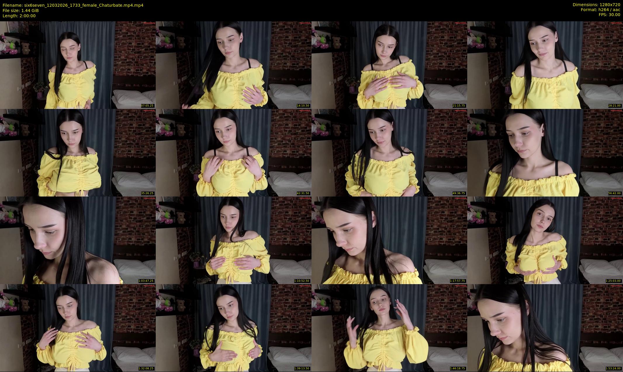 six6seven — 120 minute Chaturbate female cam show recording, 720p, Mar 12, 2026