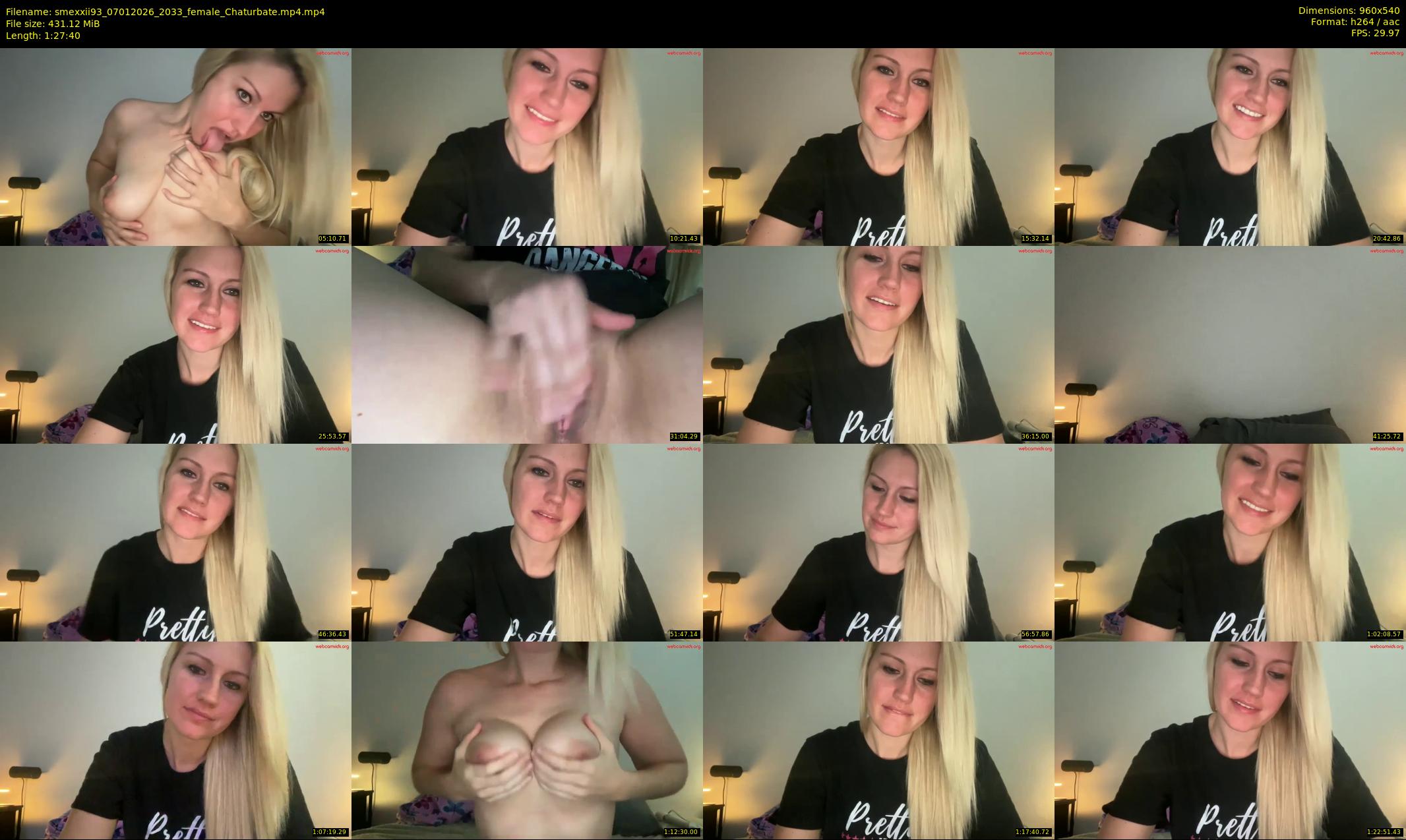 smexxii93 — 88 minute Chaturbate female cam show recording, 480p, Jan 7, 2026