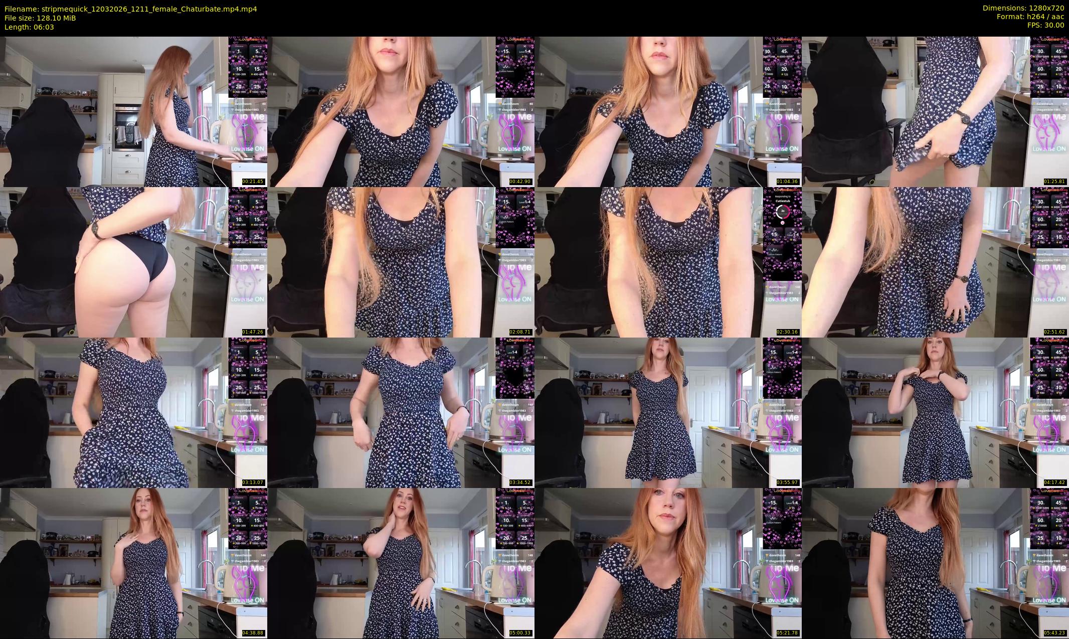 stripmequick — 7 minute Chaturbate female cam show recording, 720p, Mar 12, 2026