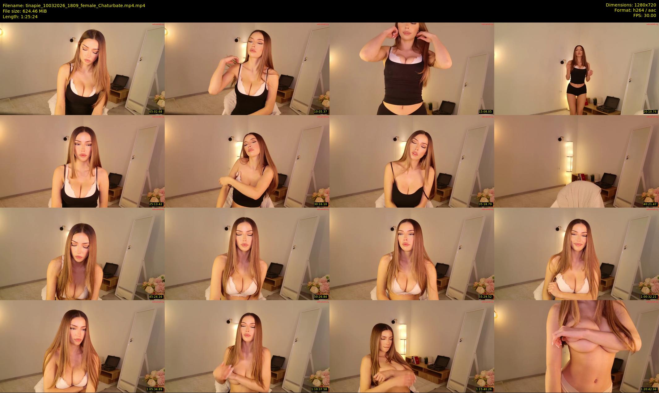 tinapie — 86 minute Chaturbate female cam show recording, 720p, Mar 10, 2026