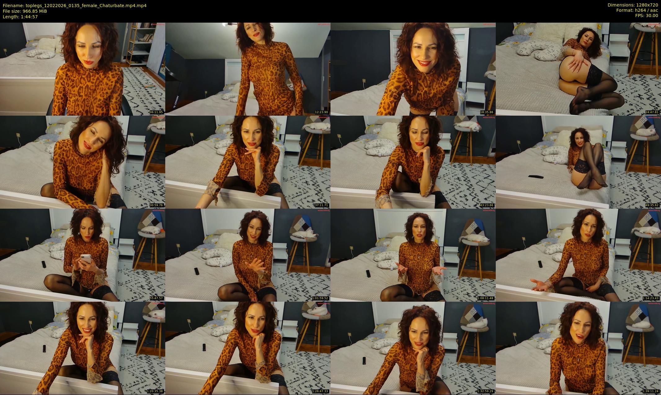 toplegs — 105 minute Chaturbate female cam show recording, 720p, Feb 12, 2026