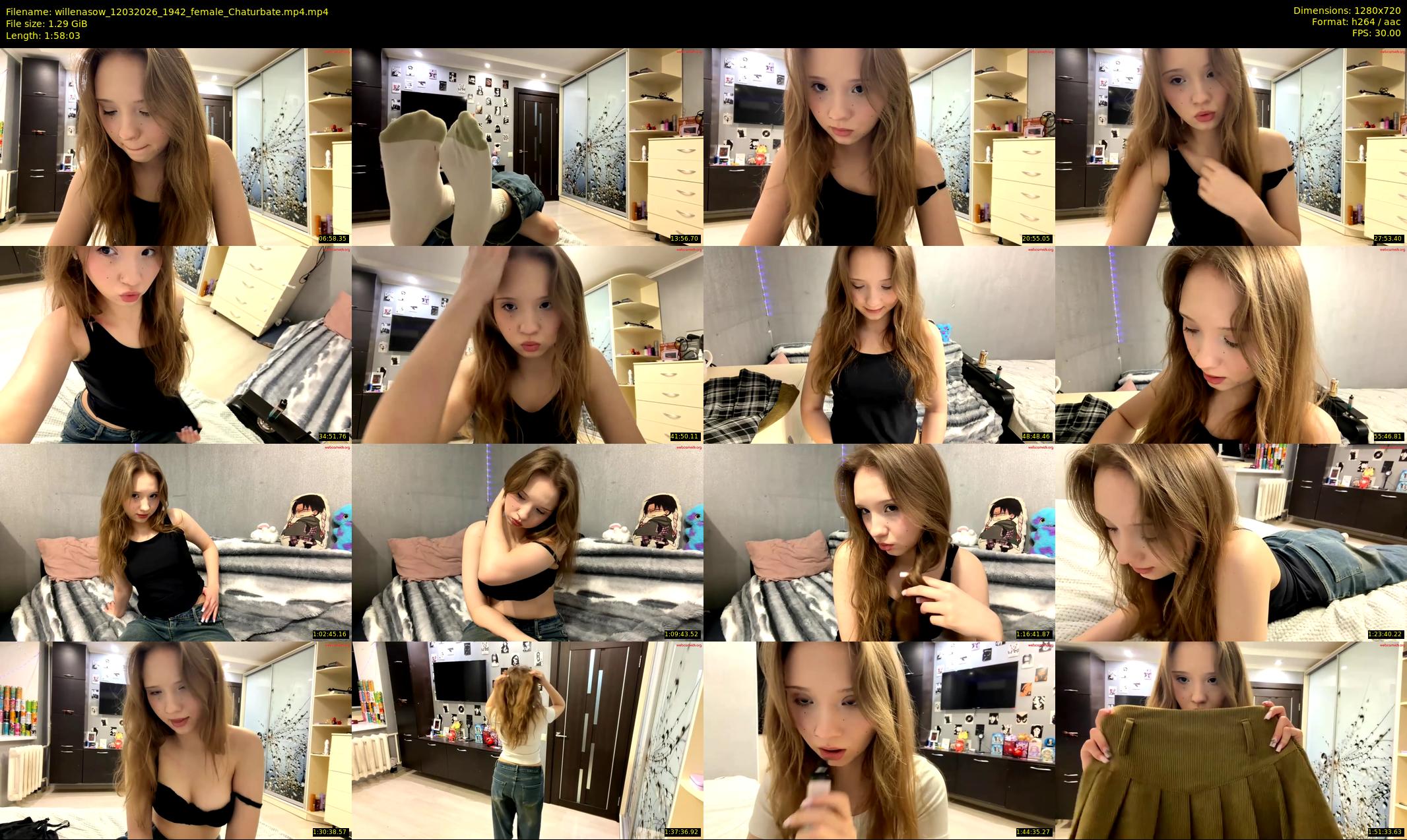 willenasow — 119 minute Chaturbate female cam show recording, 720p, Mar 12, 2026