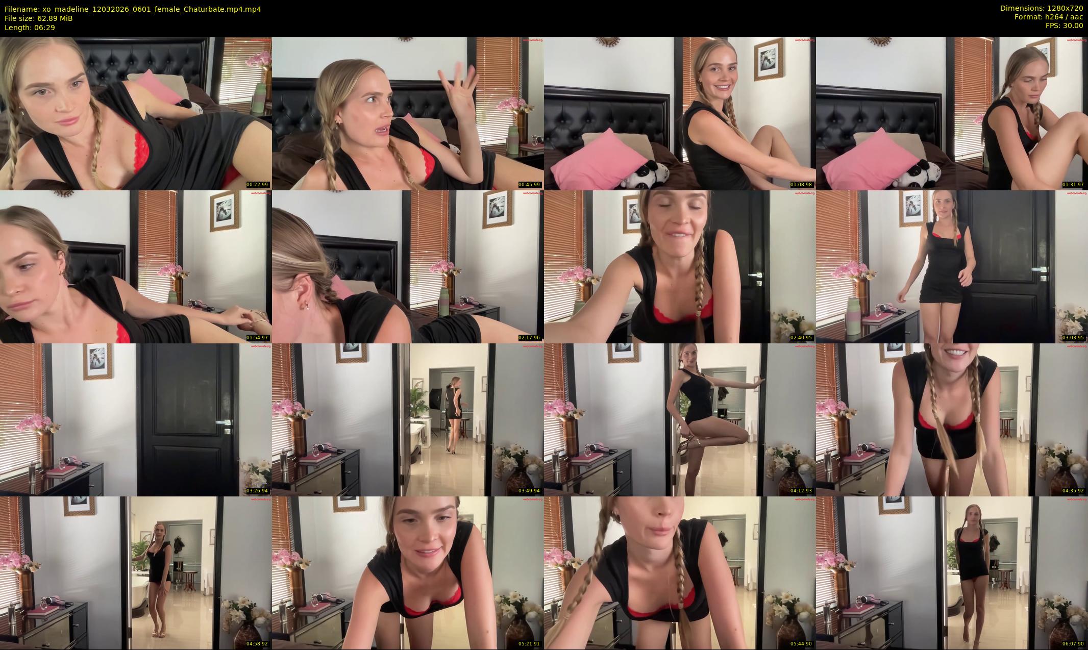 xo_madeline — 7 minute Chaturbate female cam show recording, 720p, Mar 12, 2026