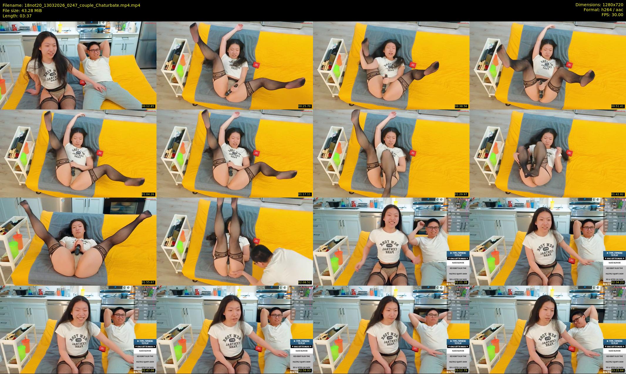 18not20 — 4 minute Chaturbate couple cam show recording, 720p, Mar 13, 2026