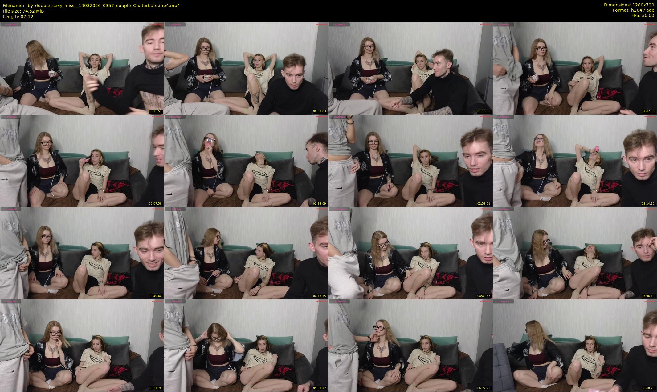 _by_double_sexy_miss_ — 8 minute Chaturbate couple cam show recording, 720p, Mar 14, 2026