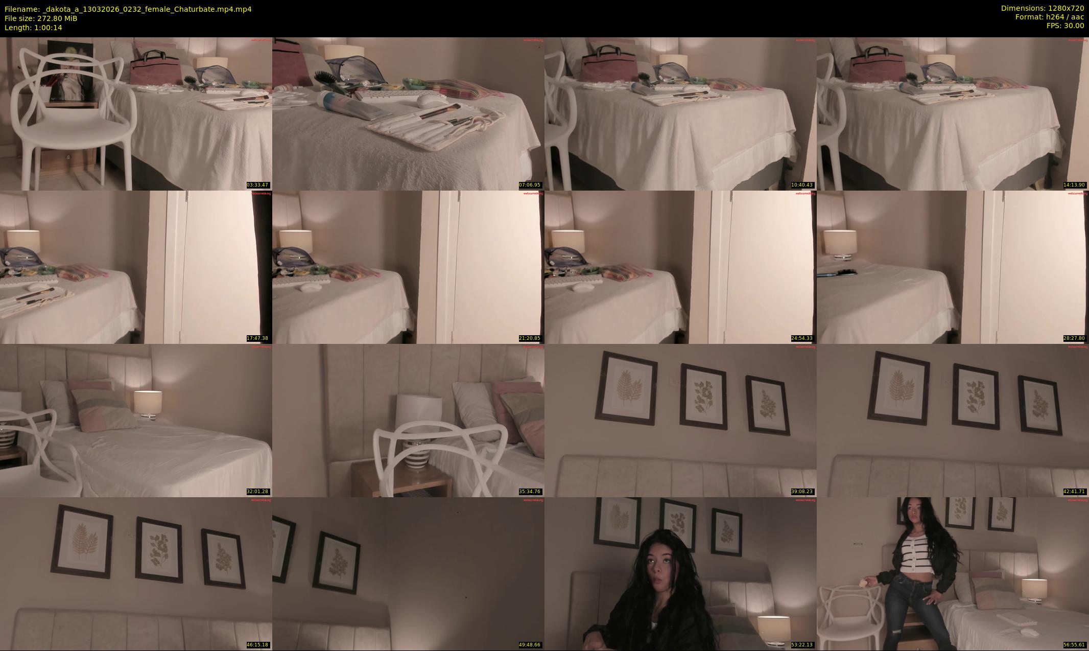 _dakota_a — 61 minute Chaturbate female cam show recording, 720p, Mar 13, 2026