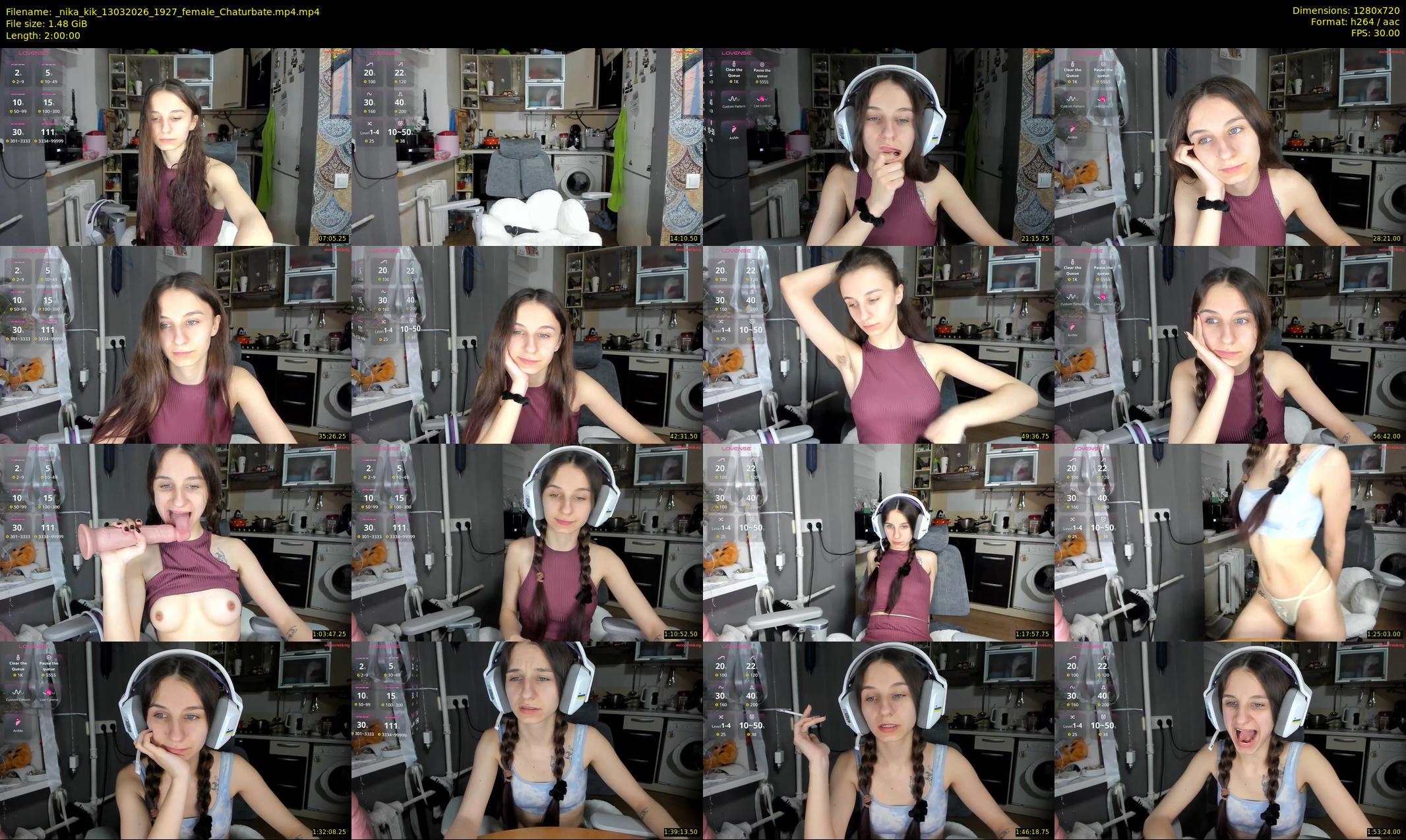 _nika_kik — 120 minute Chaturbate female cam show recording, 720p, Mar 13, 2026