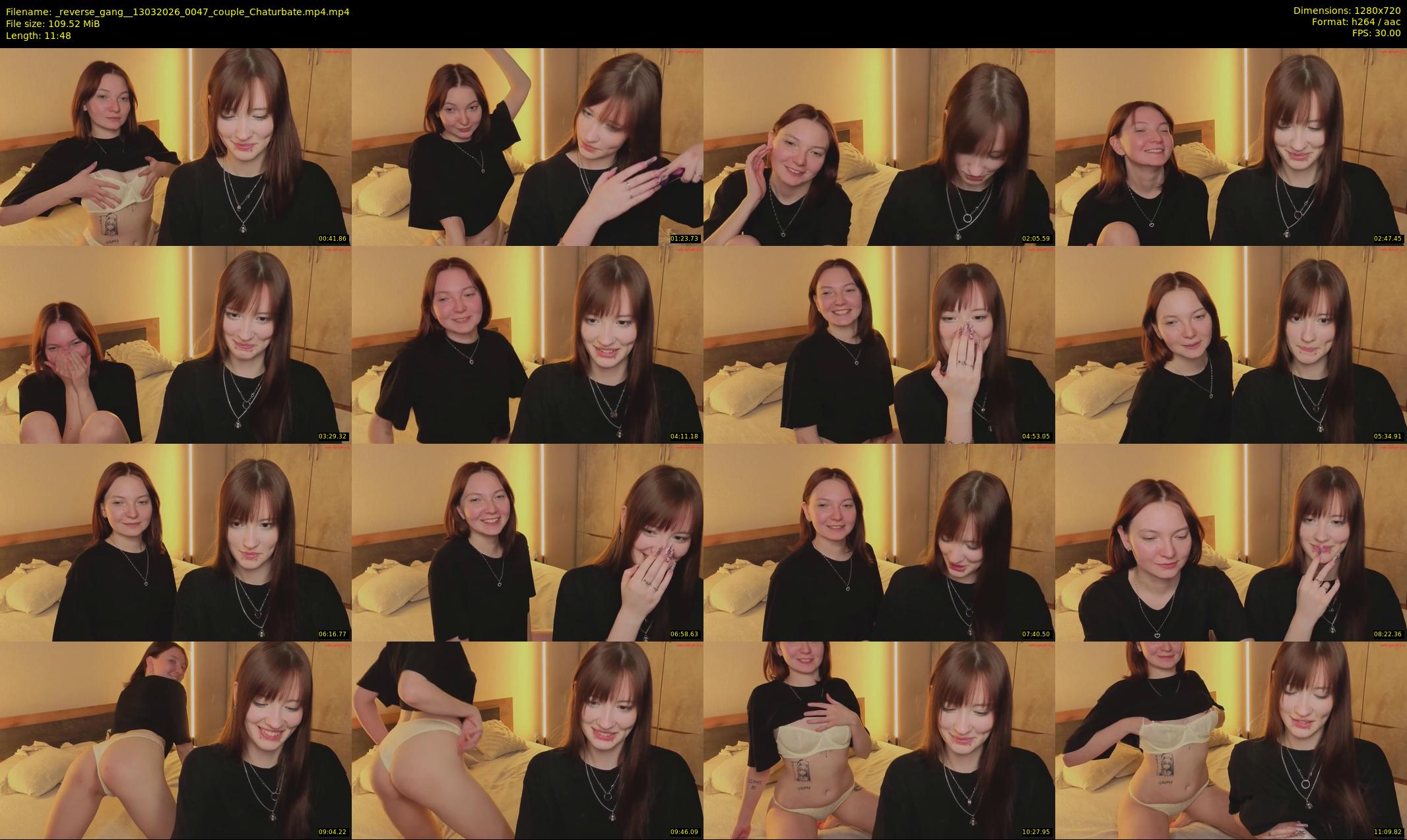 _reverse_gang_ — 12 minute Chaturbate couple cam show recording, 720p, Mar 13, 2026