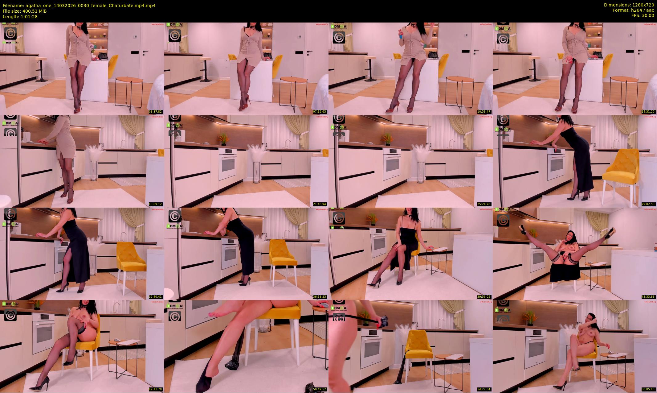 agatha_one — 62 minute Chaturbate female cam show recording, 720p, Mar 14, 2026