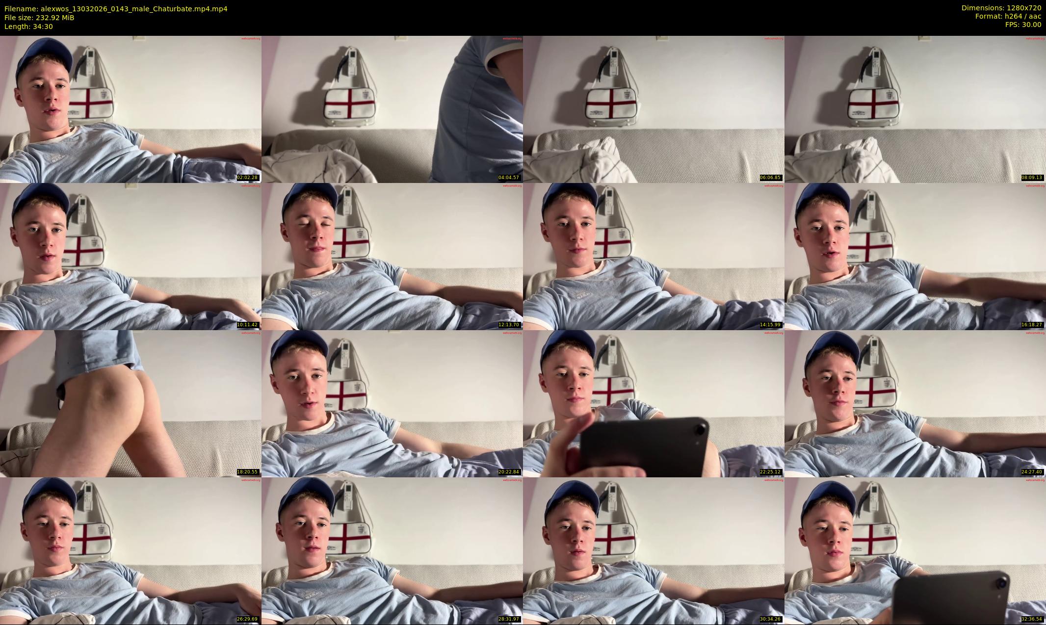 alexwos — 35 minute Chaturbate male cam show recording, 720p, Mar 13, 2026